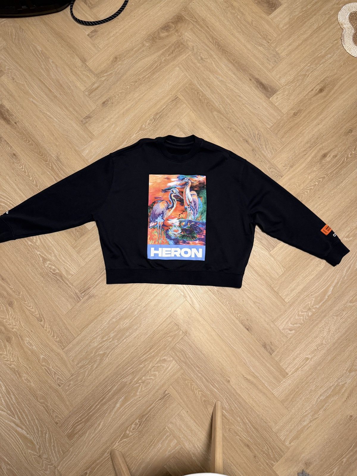 Heron Preston Heron Preston Heron Watercolor Print Crewneck Sweatshirt Size US M / EU 48-50 / 2 - 1 Thumbnail