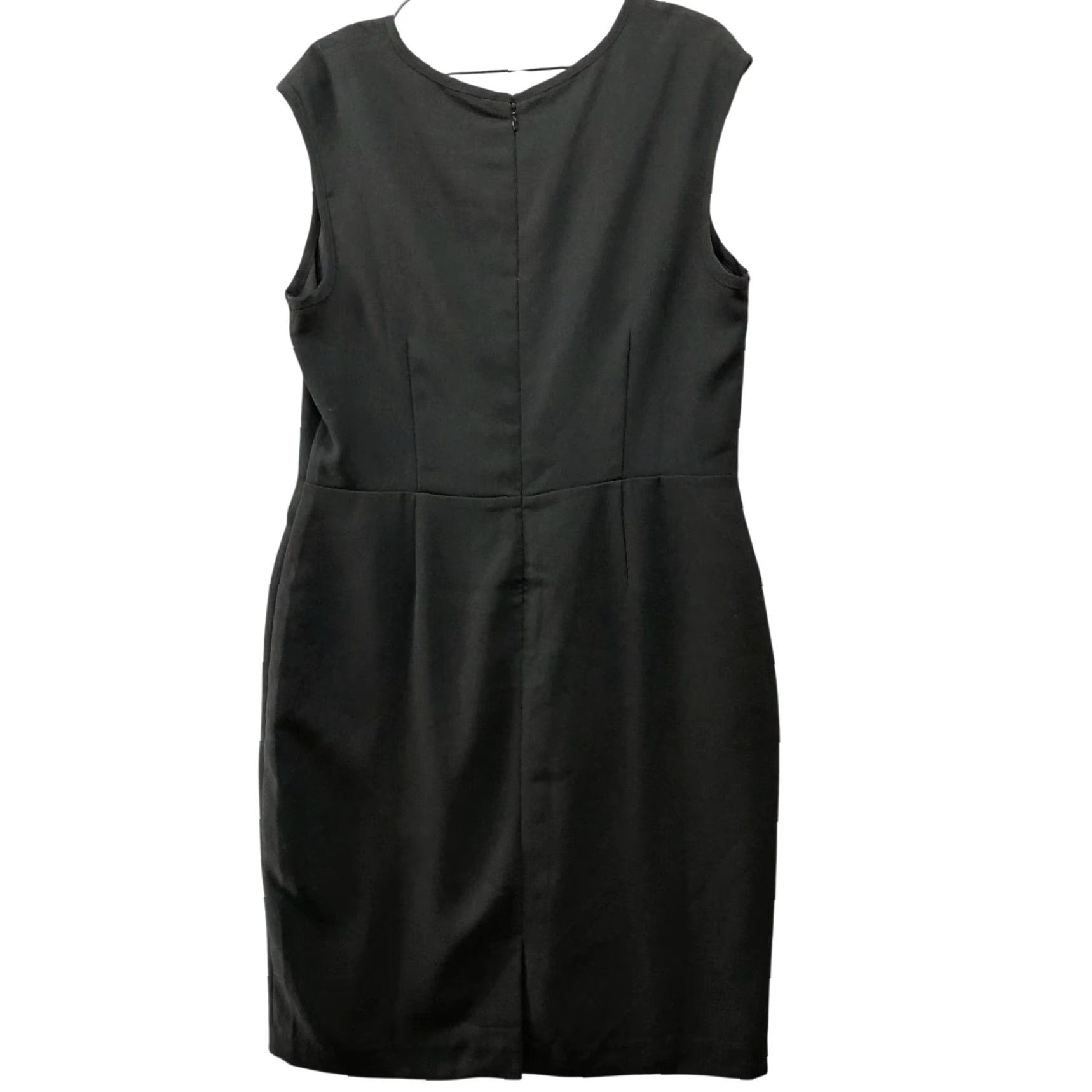 Banana Republic Banana Republic Sleeveless Sheath Dress Size 14 Black Back Slit Career Office Dress Women Formal Workwear Shoptivity Size XL / US 12-14 / IT 48-50 - 2 Thumbnail