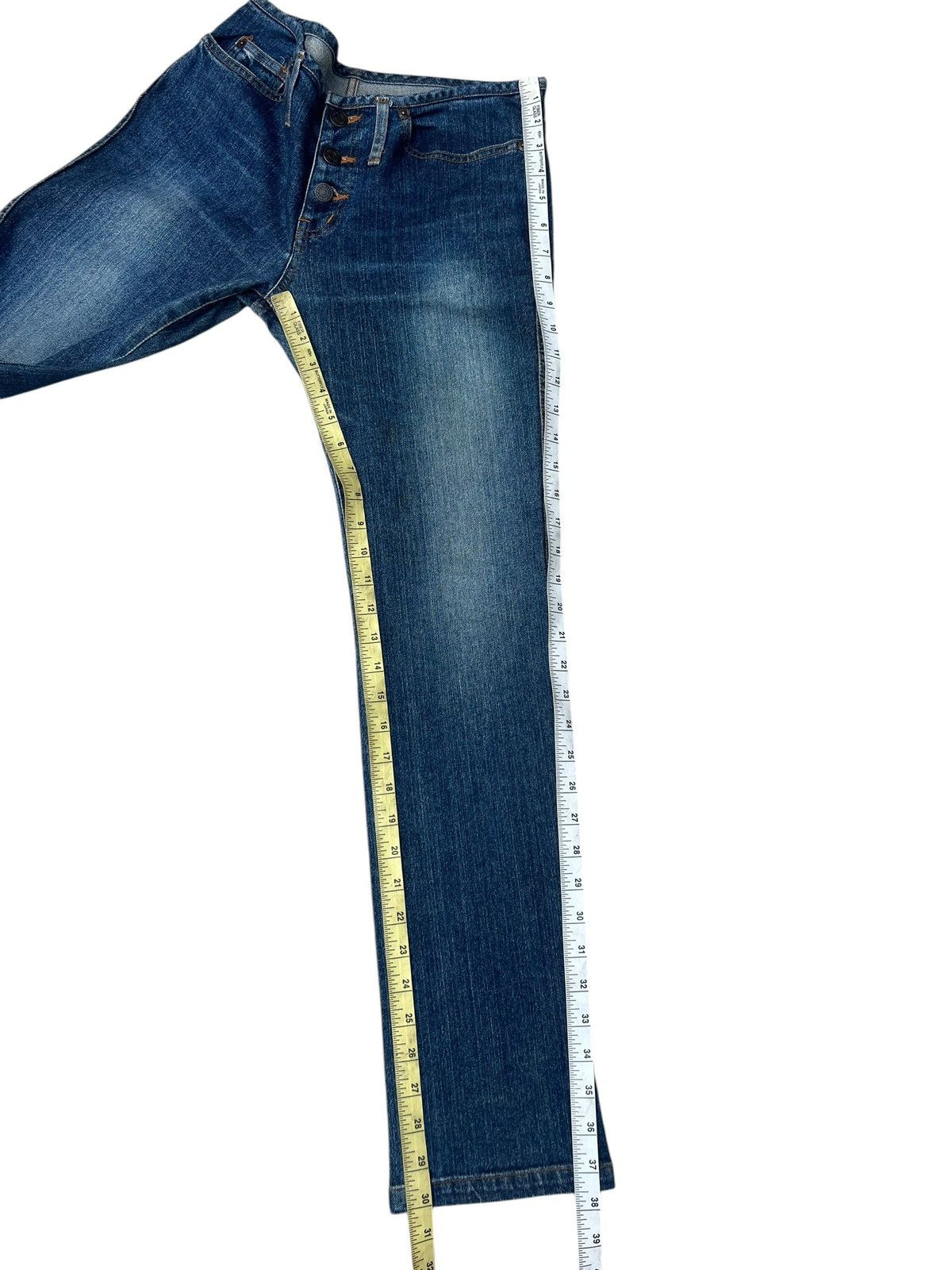 Hysteric Glamour Vintage Hysteric Glamour Waistless Dirty Mud Denim Jeans Size 31" - 6 Thumbnail