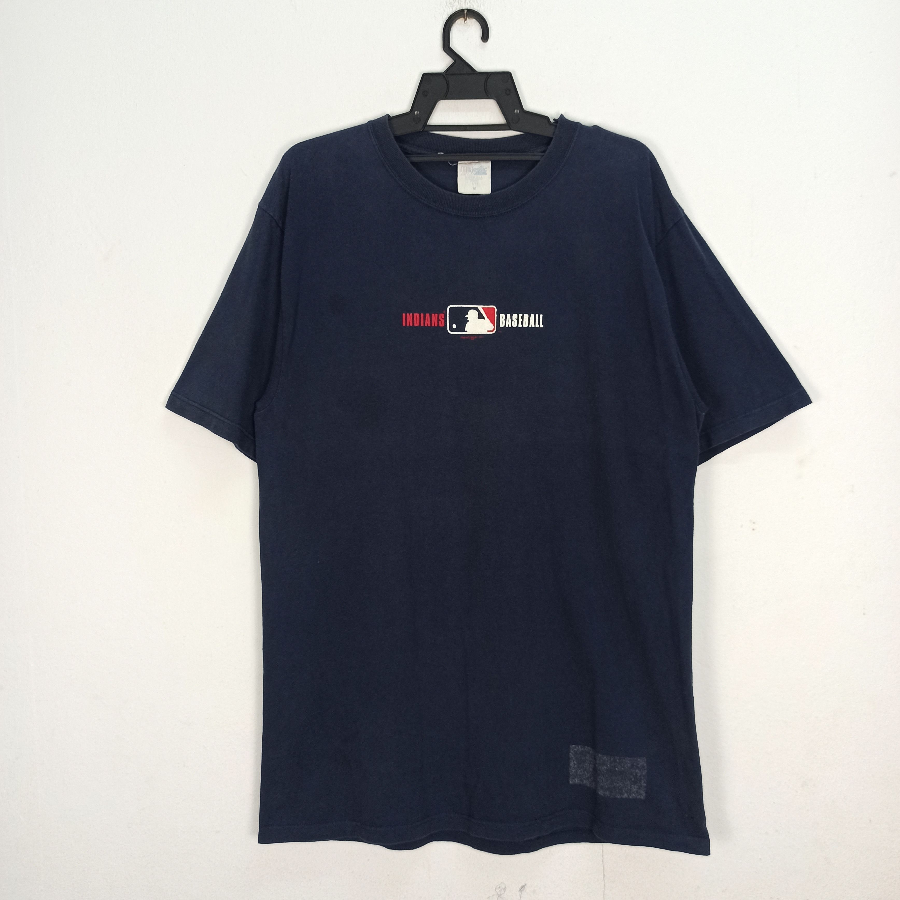 MLB Vintage 00's Indians Baseball MLB Mejestic T-shirt Size US M / EU 48-50 / 2 - 1 Thumbnail