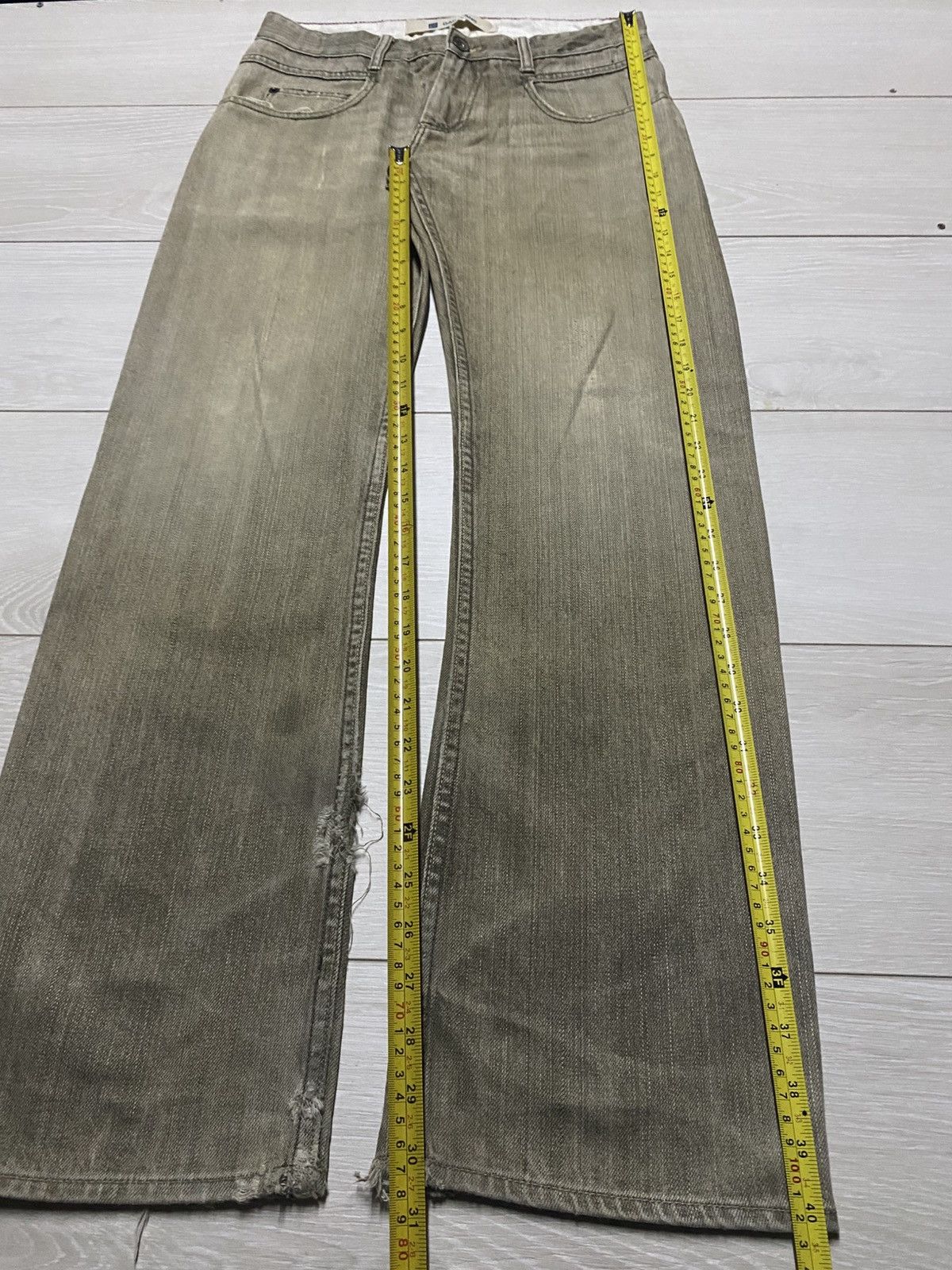Dapper Dan × Gap Vintage Gap Denim Brown Faded Distressed Loose Jeans Size US 30 / EU 46 - 16 Thumbnail