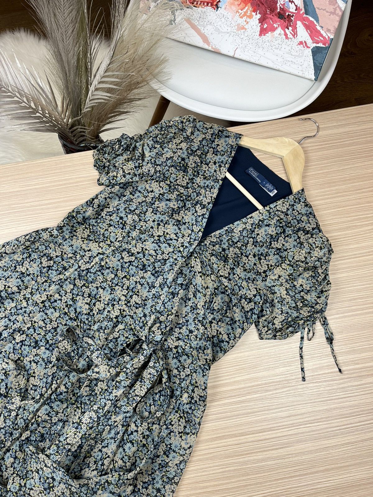 Designer × Polo Ralph Lauren Polo Ralph Lauren Bailey Floral Black Dress Size 4 Size S / US 4 / IT 40 - 2 Thumbnail