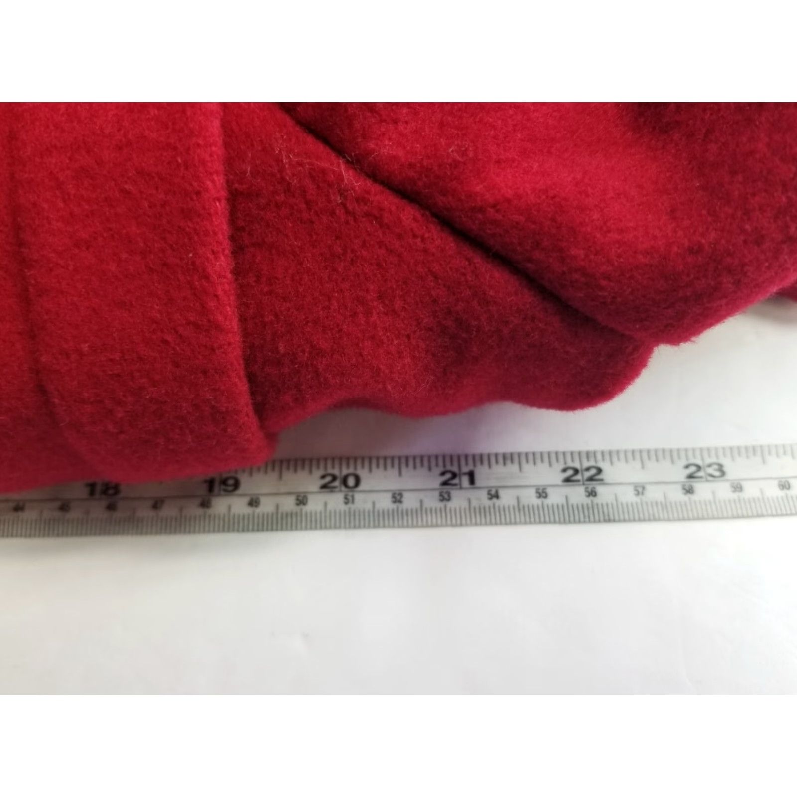 Vogue VINTAGE La Vogue Women's Coat Pea Wool Red USA Size 12 Size XL / US 12-14 / IT 48-50 - 4 Thumbnail