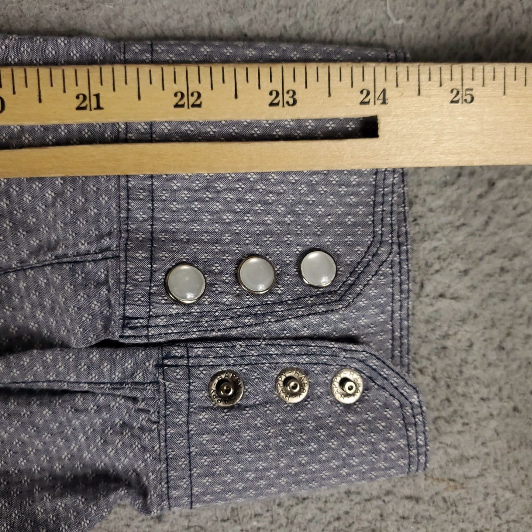 Vintage Panhandle Slim Shirt Mens XL Blue Western Pearl Snap Button Up Long Sleeve Size US XL / EU 56 / 4 - 6 Thumbnail