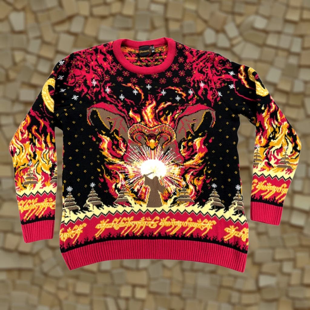 Vintage VINTAGE Lord Of The Rings Sweater Realms? Wait: The item is not vintage. Remove. Size US XXL / EU 58 / 5 - 1 Thumbnail