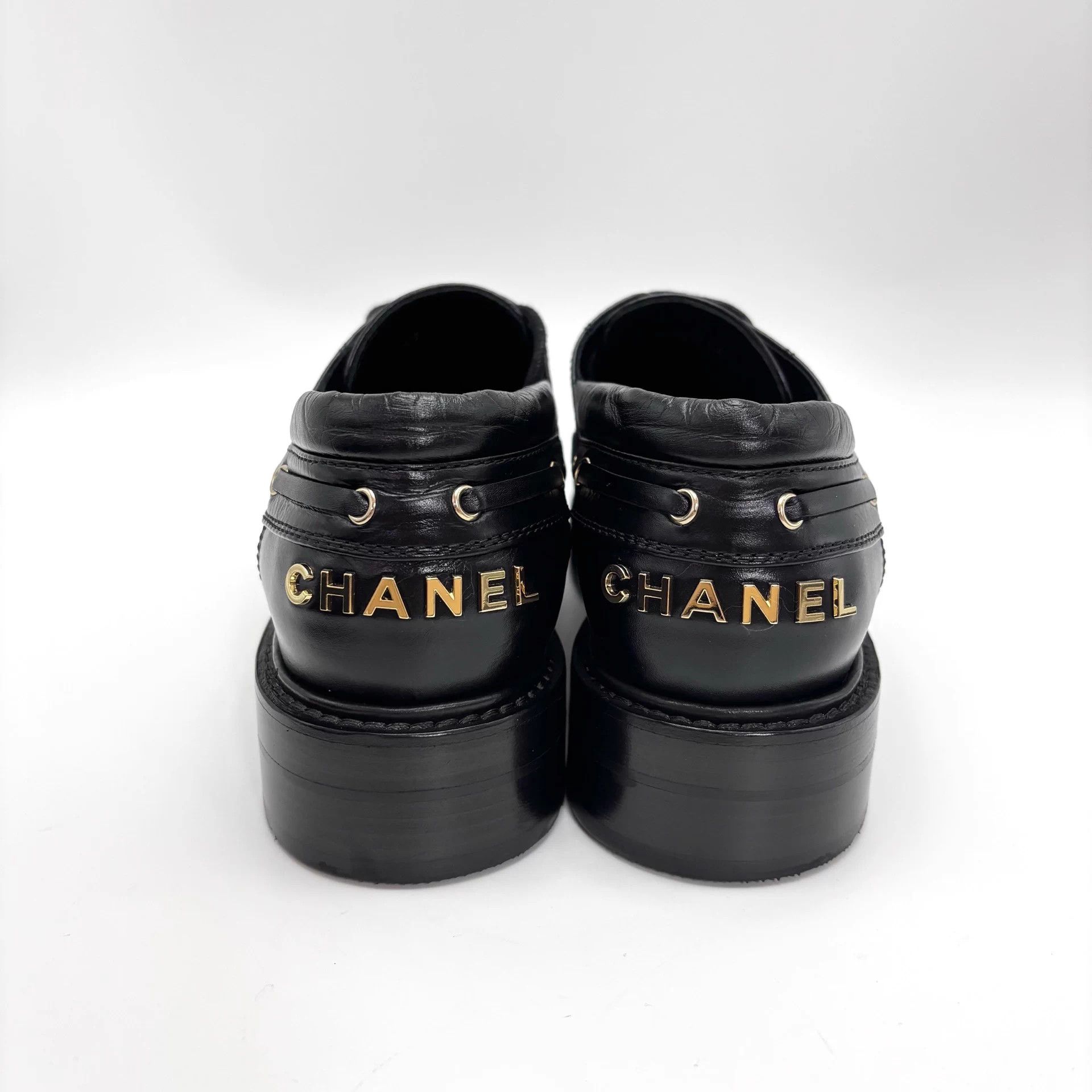 Chanel CHANEL 26C Black Double C Loafer 37 EU Size US 6 / IT 36 - 3 Thumbnail