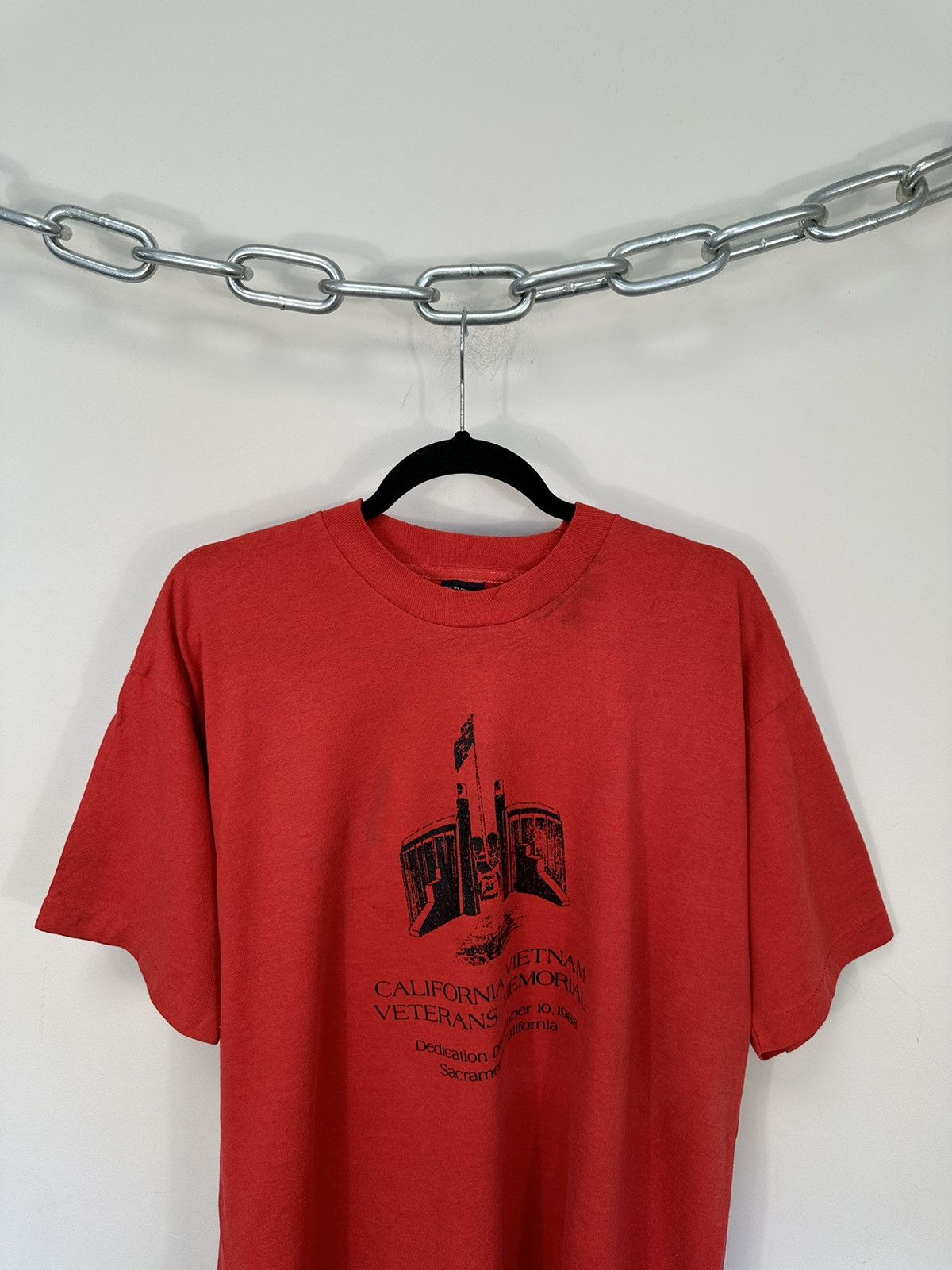 Vintage Vintage 90s California Vietnam Veterans Memorial Tee Size US XL / EU 56 / 4 - 2 Thumbnail