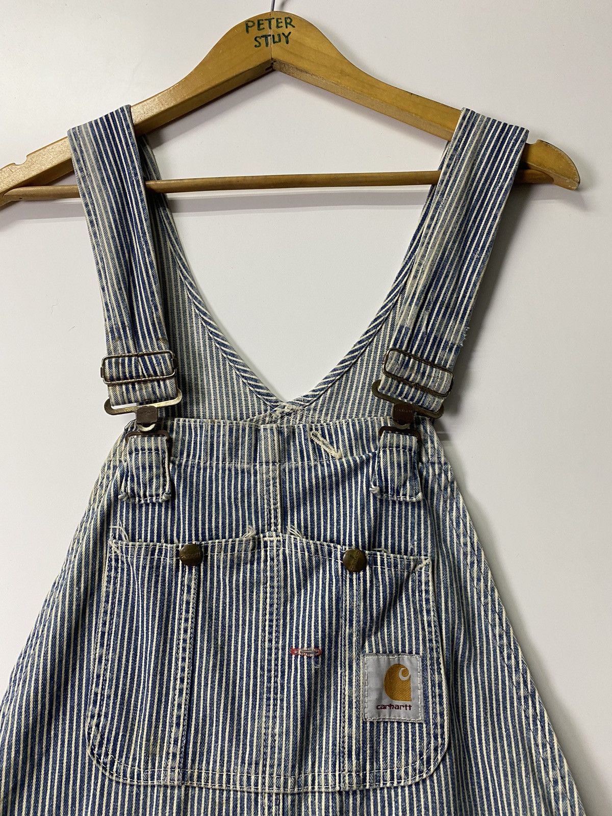 Carhartt × Vintage Vintage Carhartt Hikory Overall Size US 34 / EU 50 - 4 Thumbnail