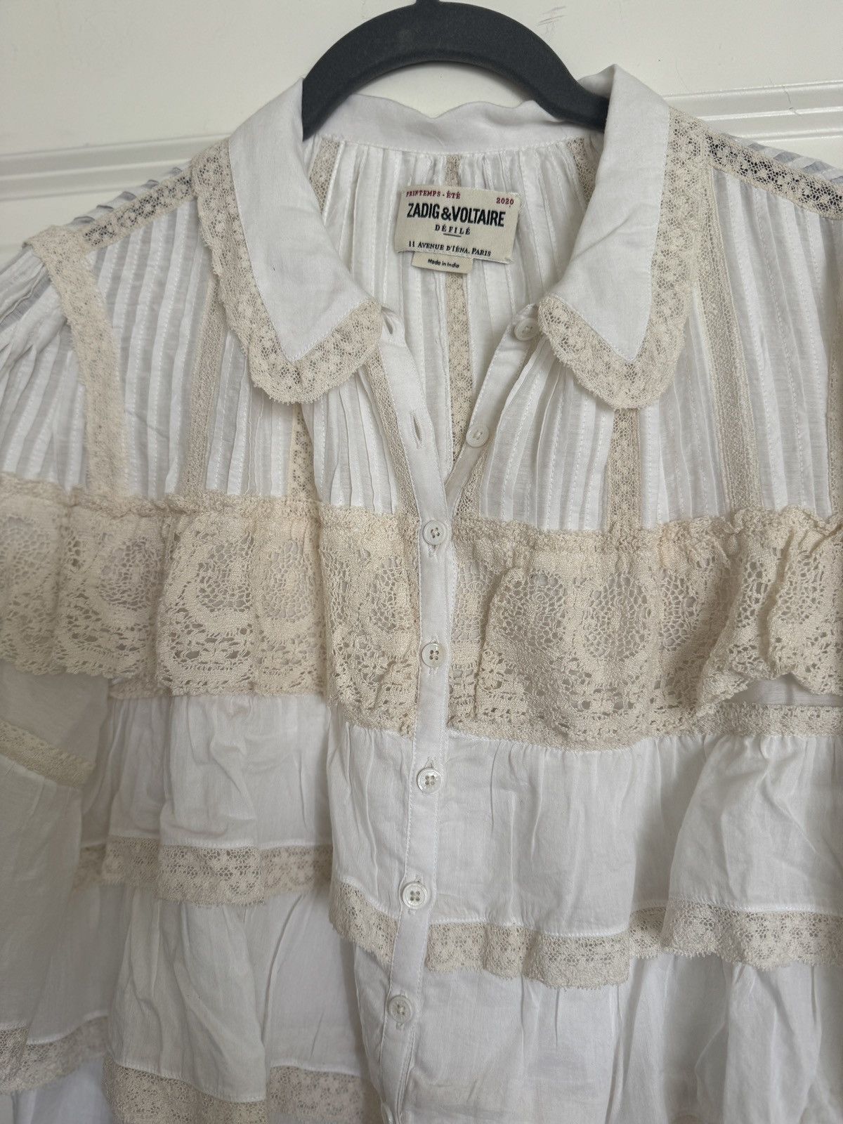 Zadig & Voltaire Zadig & Voltaire Tiny embroidered blouse Size S NWT Size S / US 4 / IT 40 - 2 Thumbnail