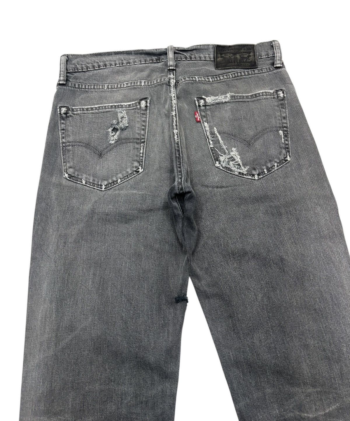 Kapital VINTAGE LEVIS SUPER FADED BLACK DISTRESSED DENIM Size US 32 / EU 48 - 10 Thumbnail