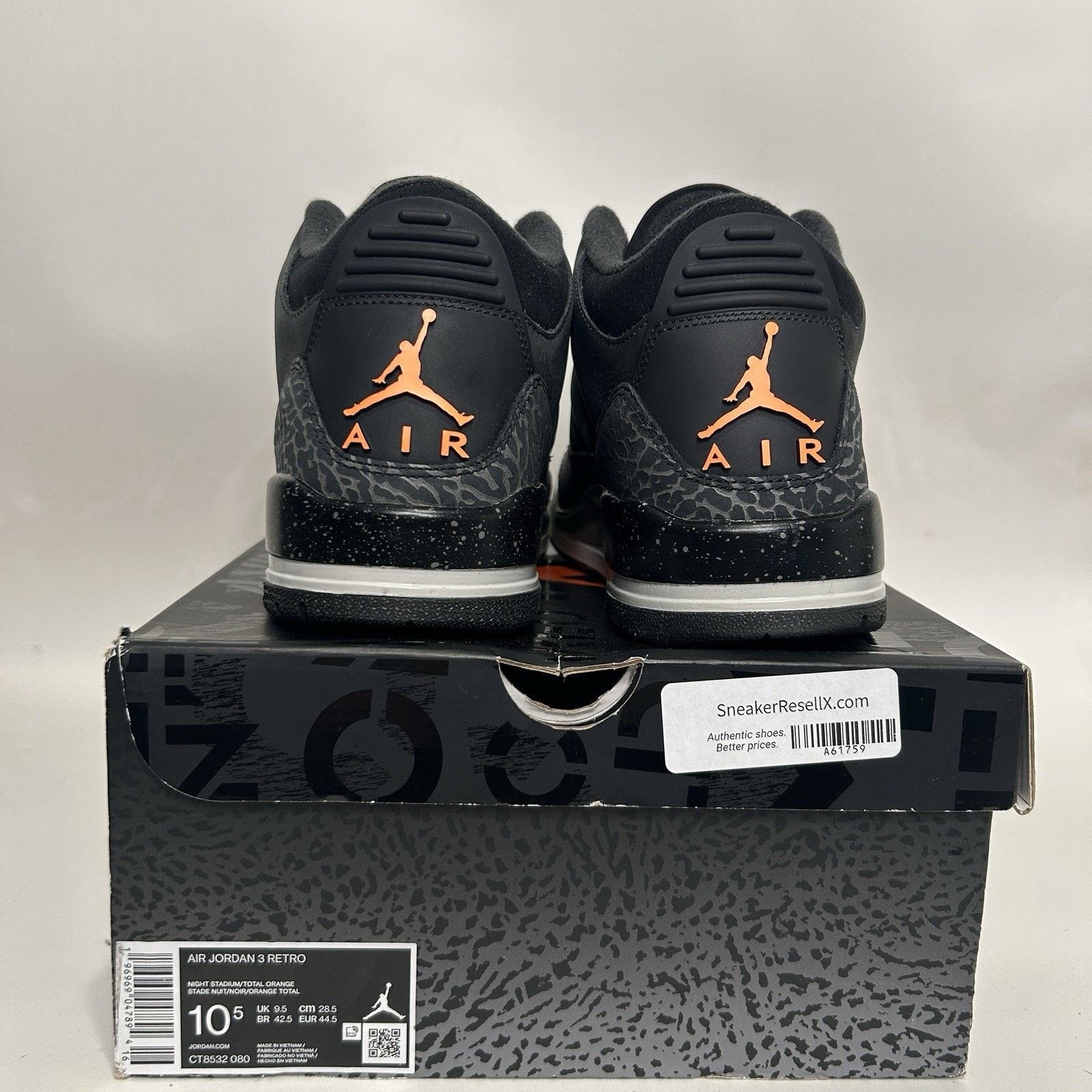Jordan Brand Nike Air Jordan 3 Retro “Fear Pack” 2023 Size US 10.5 / EU 43-44 - 5 Thumbnail