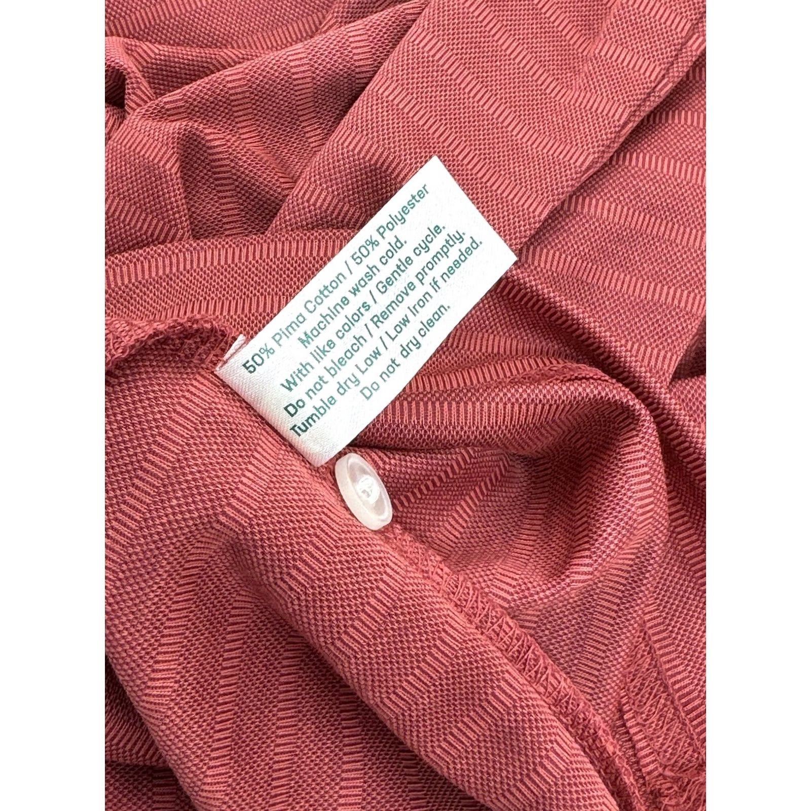 Logo 7 Criquet Rugby Shirt - Red Lightweight Striped Embroidered Logo Polo S Mens Long Sleeve Size US S / EU 44-46 / 1 - 7 Thumbnail