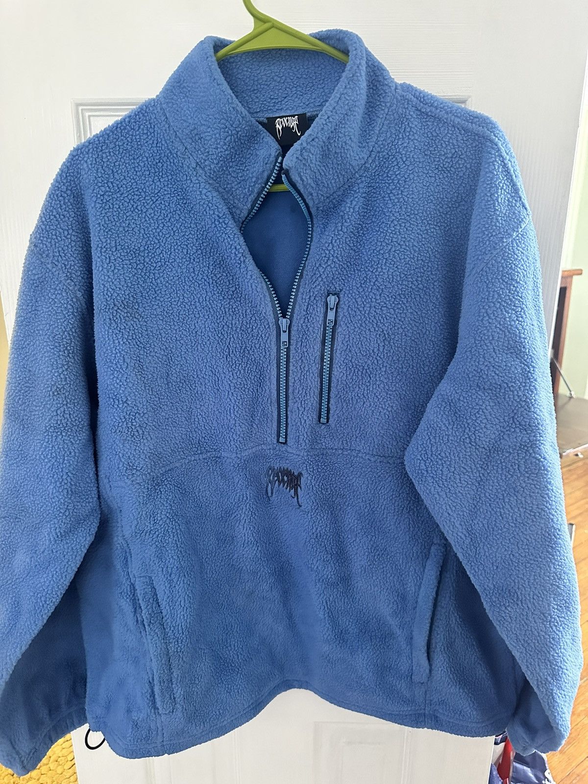 Image of Revenge Bleach Blue Pullover Xl, Men's