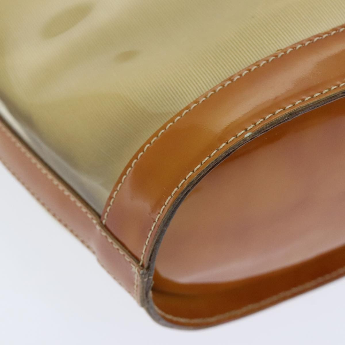 Salvatore Ferragamo Salvatore Ferragamo Gancini Shoulder Bag Vinyl Beige Orange Size ONE SIZE - 15 Thumbnail
