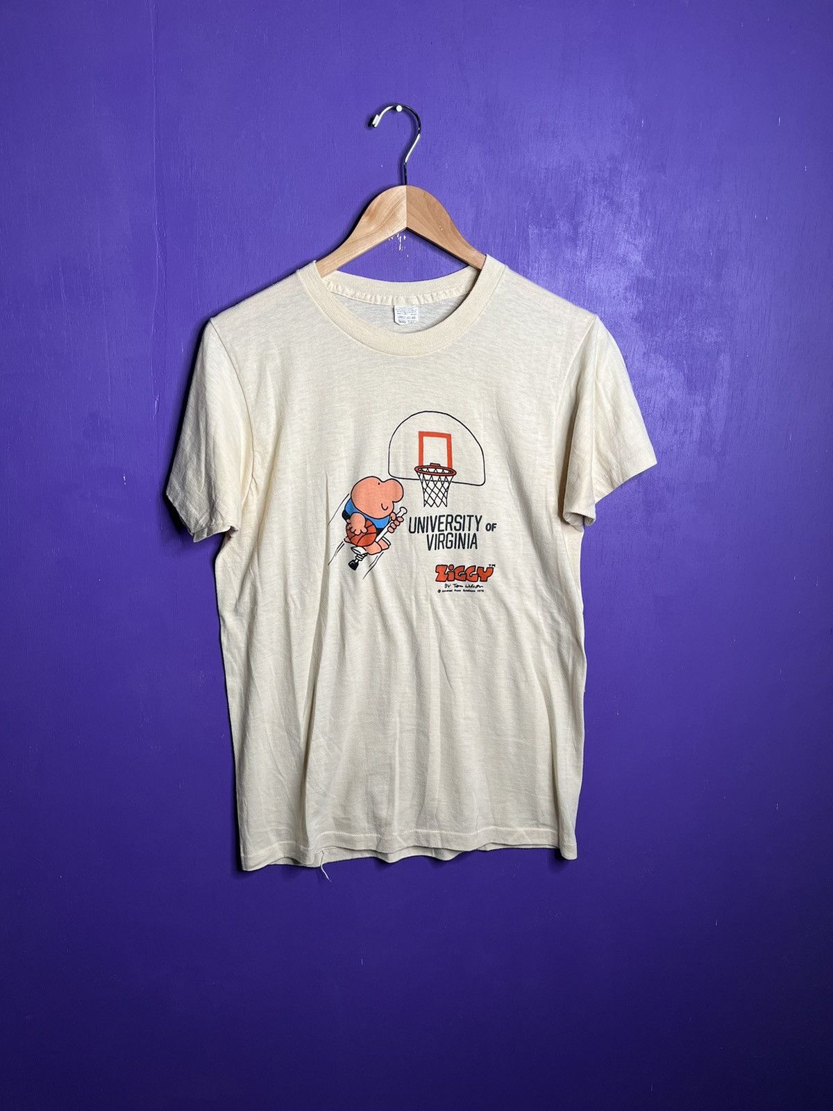 Vintage Vintage 1978 Ziggy university of Virginia t-shirt Size US M / EU 48-50 / 2 - 1 Thumbnail