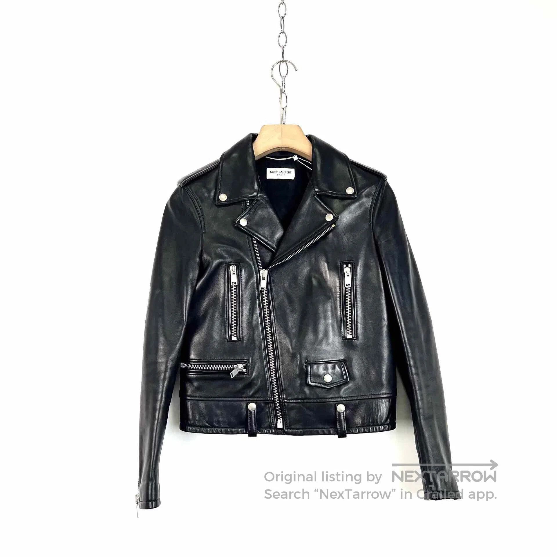 Saint Laurent Paris Saint Laurent Classic Leather Biker Jacket. Size US M / EU 48-50 / 2 - 1 Thumbnail