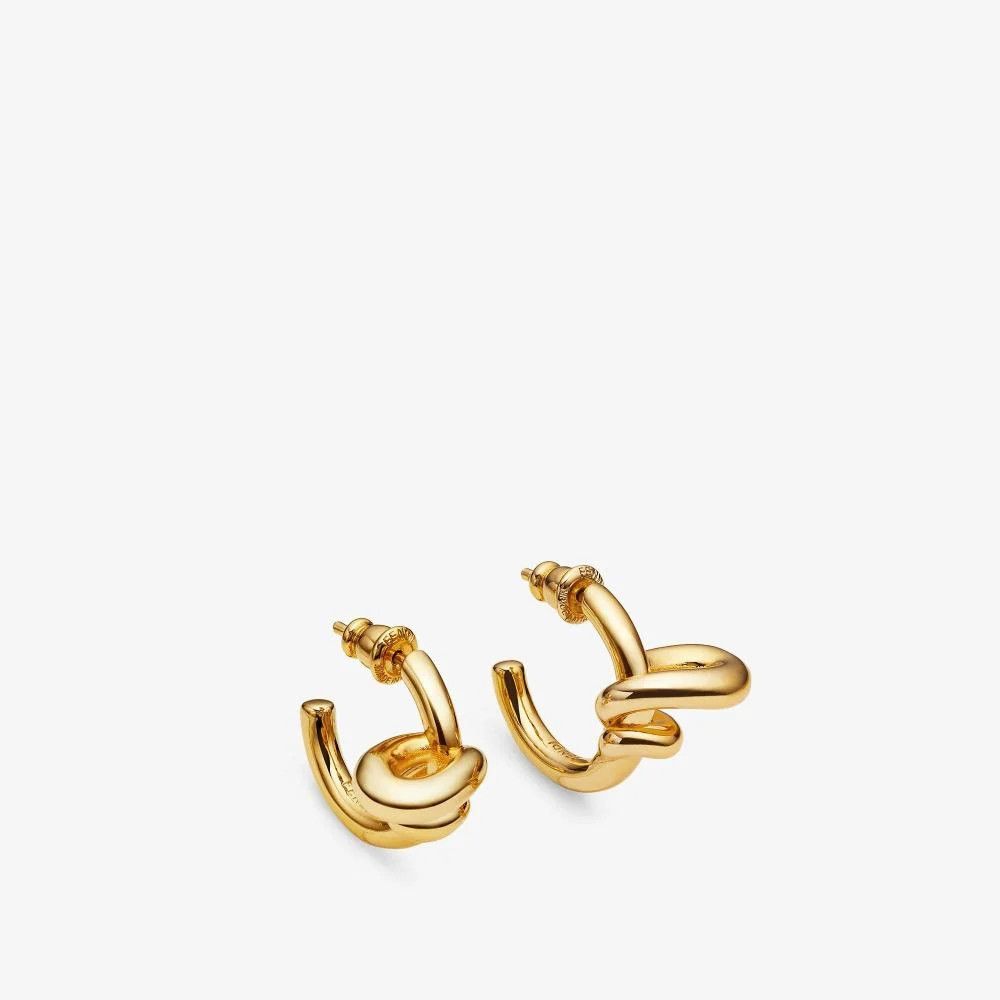 Fendi o1s1wg110925 Size:OS/Fendi Filo Earrings in Golden Size ONE SIZE - 1 Thumbnail