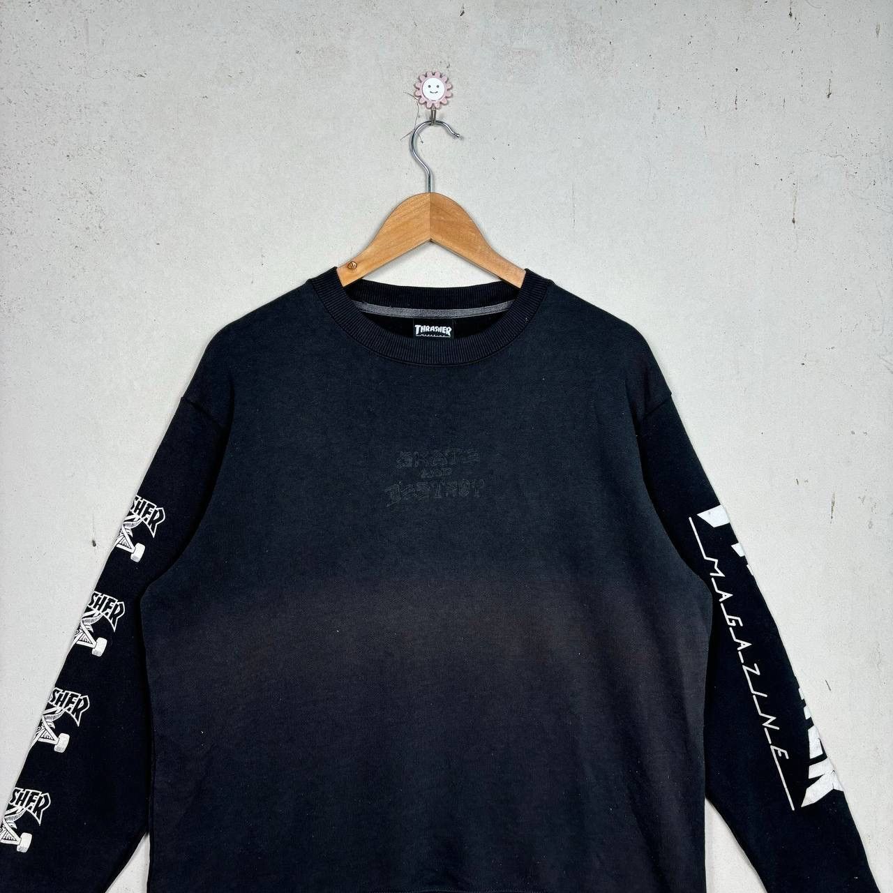 Thrasher Thrasher x Nano Universe Faded Skate & Destroy Sweatshirt L Size US L / EU 52-54 / 3 - 3 Thumbnail
