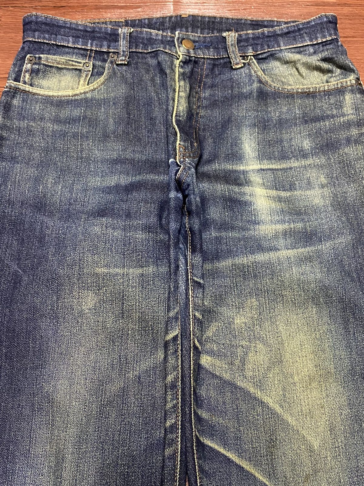 Japanese Brand Vintage Japanese Brands Uniqlo S003 Mud Wash Loose Jeans Size US 32 / EU 48 - 3 Thumbnail
