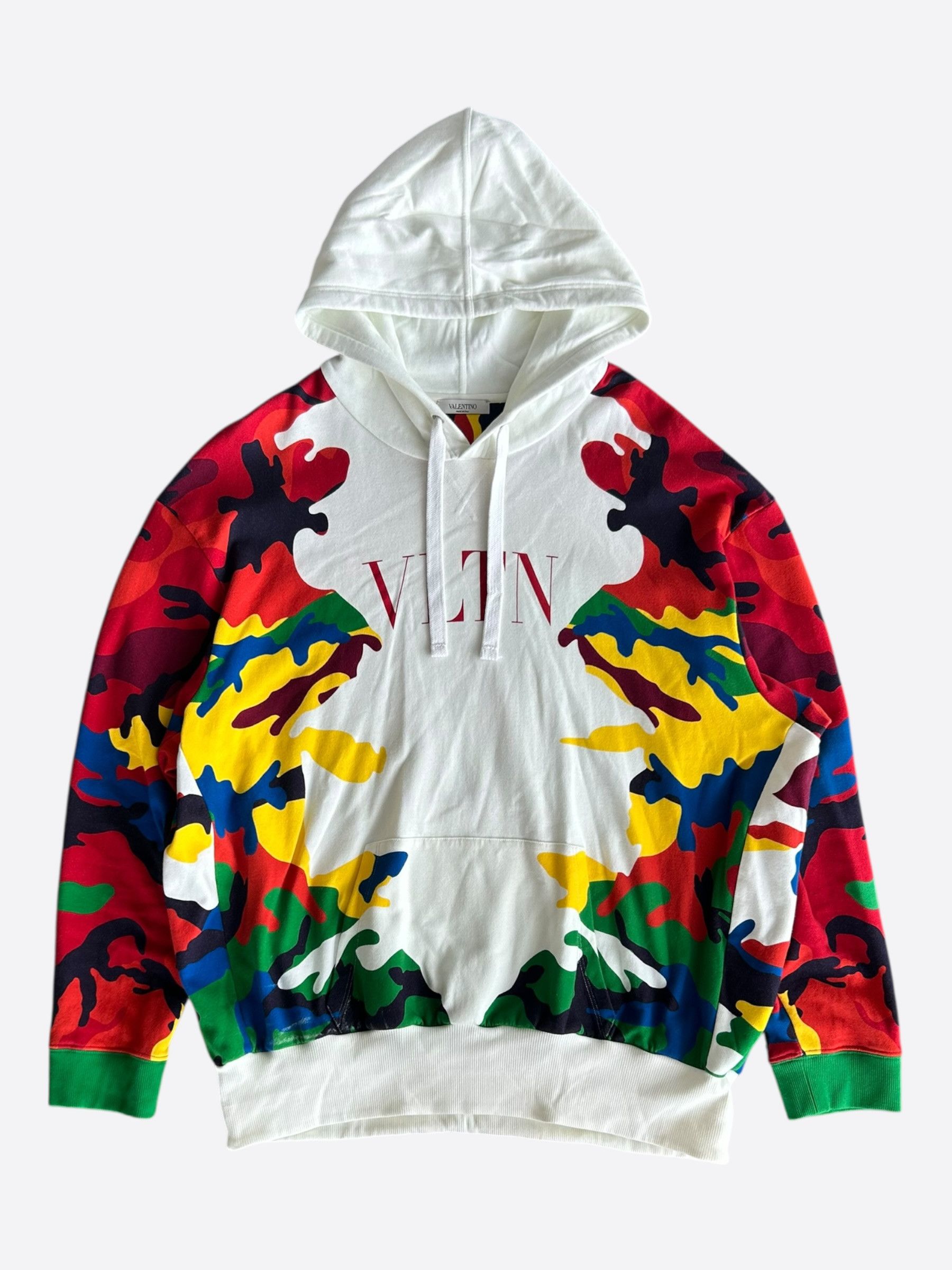 Valentino Valentino White & Camouflage Logo Hoodie Size US XXL / EU 58 / 5 - 1 Thumbnail