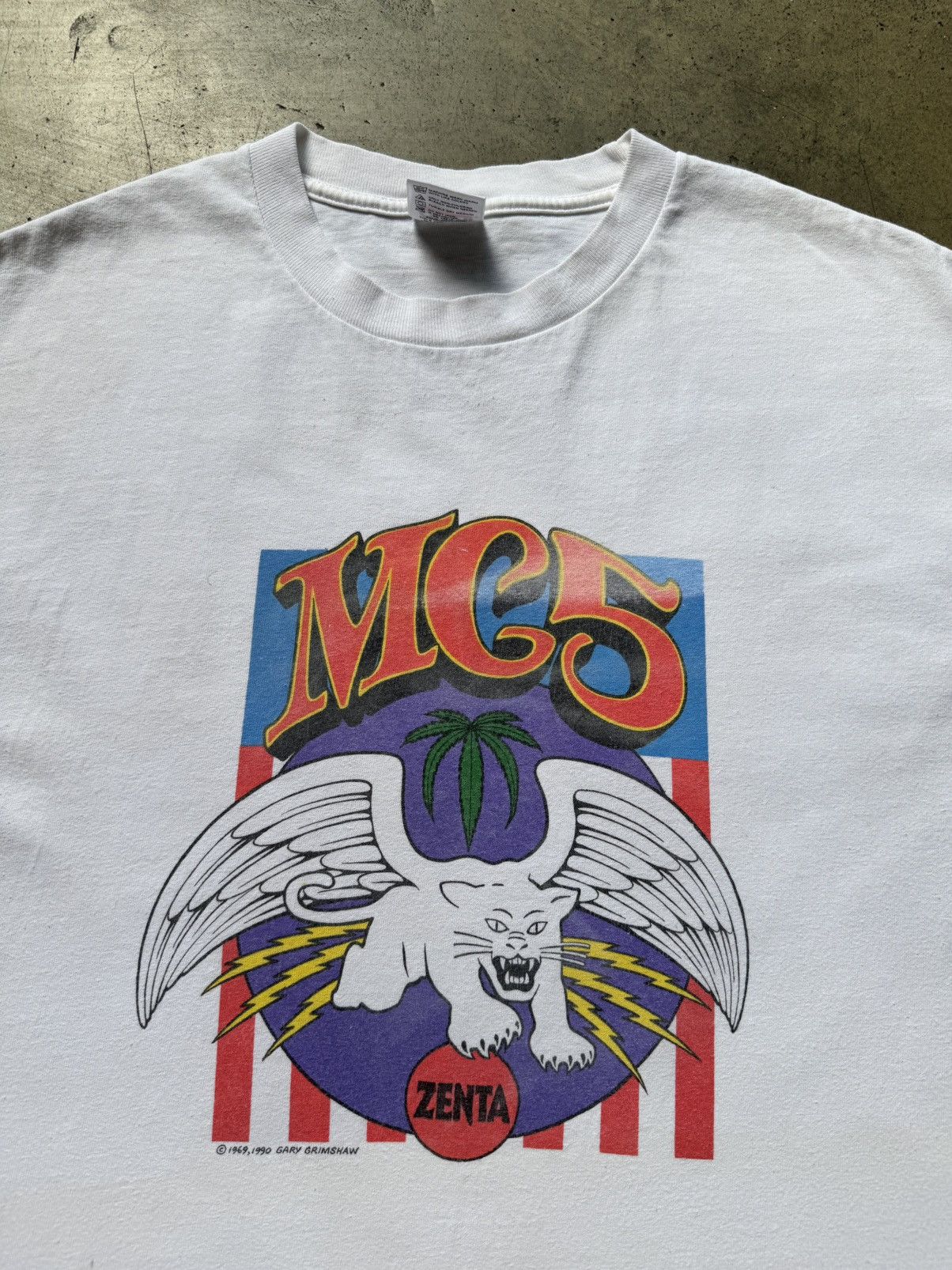 Vintage ‘90s MC5 Zenta Band Tee Shirt Nirvana Sonic Youth Beatles Size US XL / EU 56 / 4 - 3 Thumbnail
