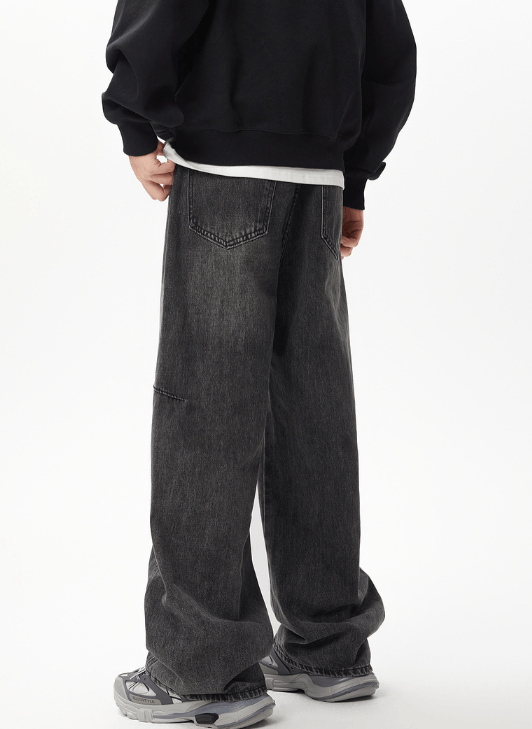 Japanese Brand × Jean American retro wide-leg men's loose distressed jeans Size US 34 / EU 50 - 3 Thumbnail