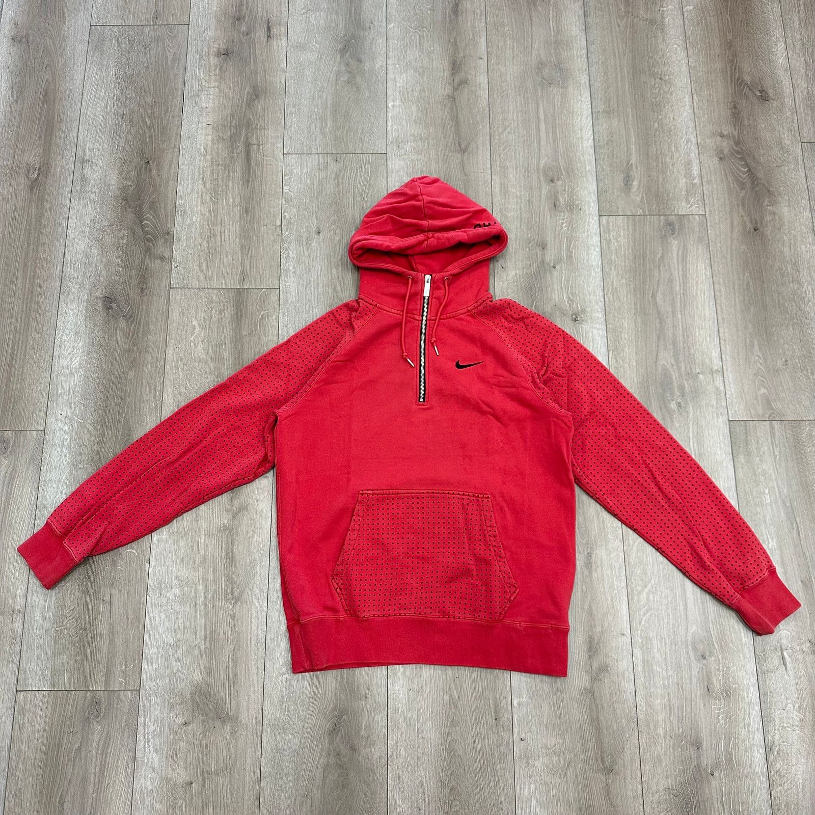 Nike red Nike Manchester United 1/4 zip hoodie Sweater Medium Size US M / EU 48-50 / 2 - 1 Thumbnail