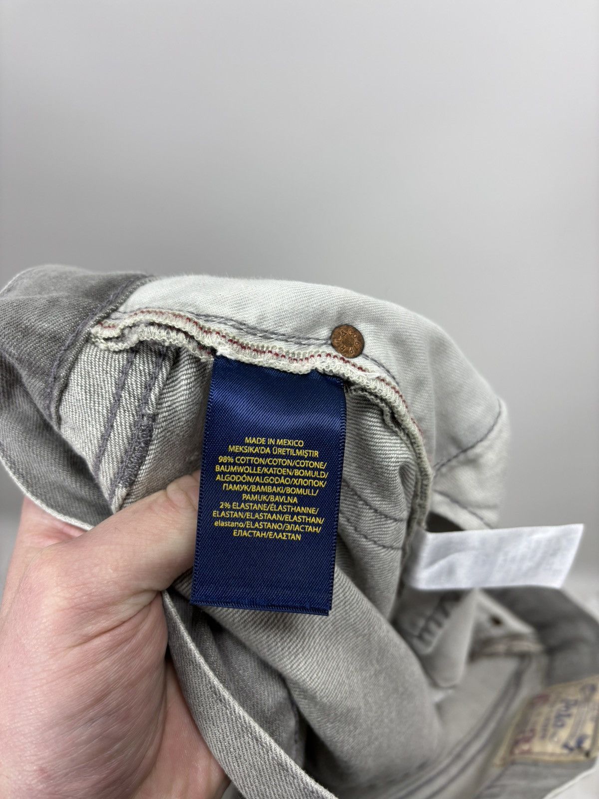Polo Ralph Lauren Mens jeans Polo Ralph Lauren Size 36 Color Gray Size US 36 / EU 52 - 9 Thumbnail
