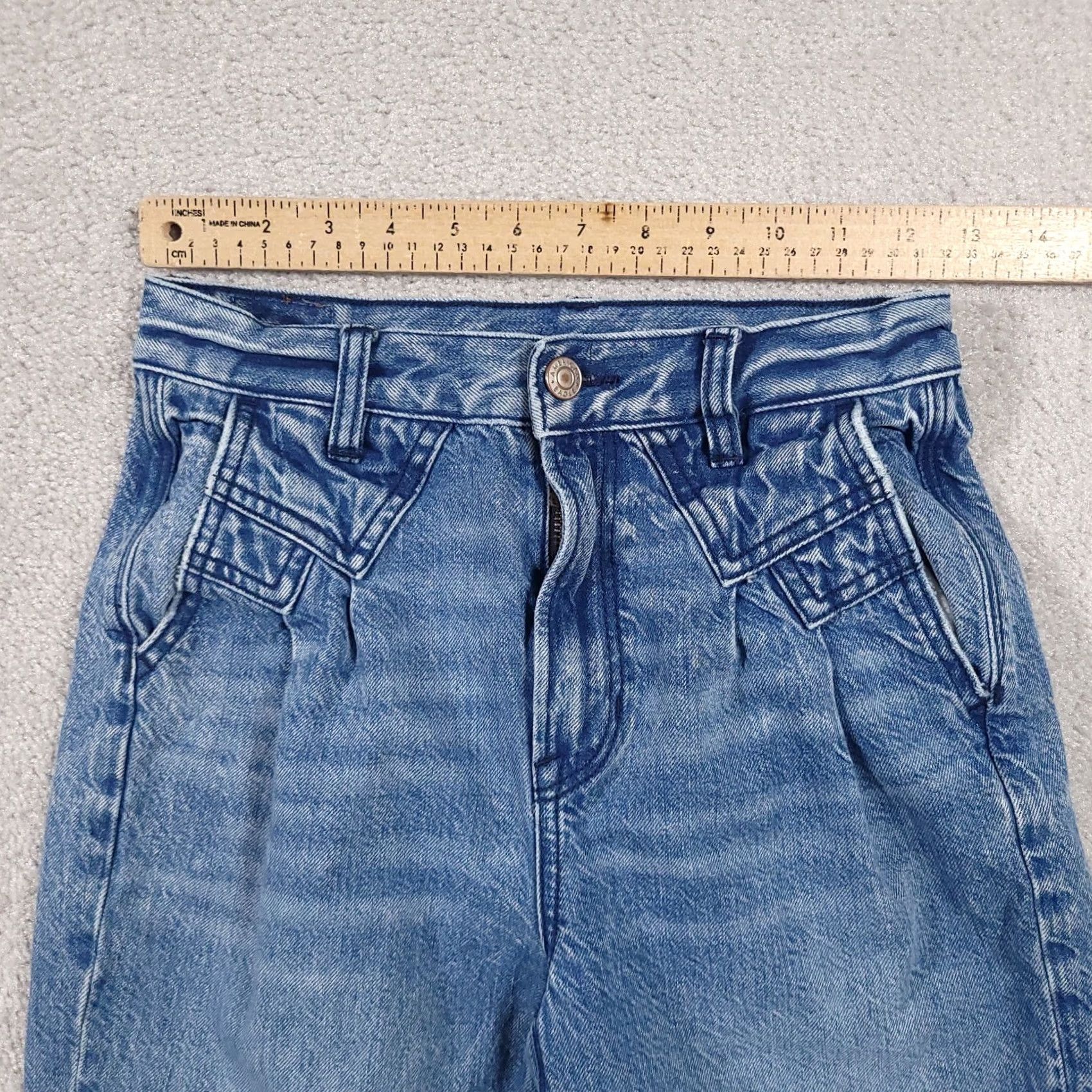 American Eagle Outfitters VINTAGE American Eagle Jeans Women's 00 Short 25X25 Mom Retro Baggy Tapered Leg 90s Y2K Jeans Womens Size 24" / US 00 / IT 34 - 7 Thumbnail