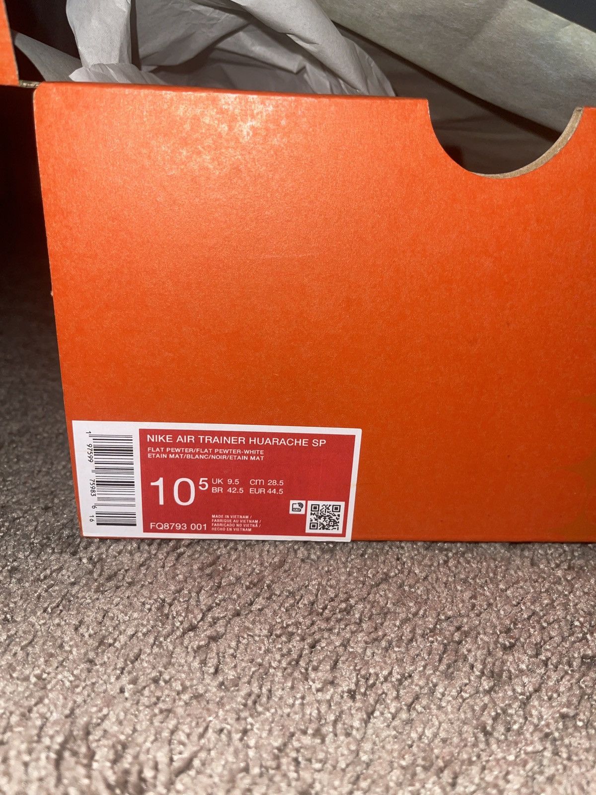 Corteiz × Nike Nike Air Trainer Huarache Corteiz Gully Grey Size US 10.5 / EU 43-44 - 6 Thumbnail