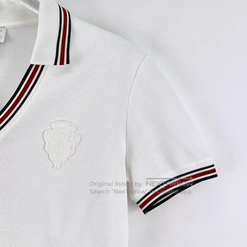 Gucci Gucci White pearl mesh striped short-sleeved cotton dress Size M / US 6-8 / IT 42-44 - 3 Thumbnail