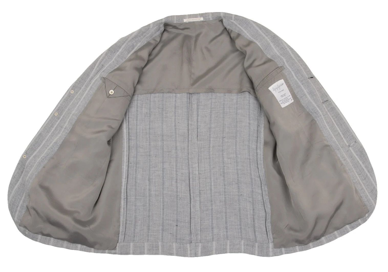Yohji Yamamoto Yohji Yamamoto Linen Blend Stripe Jacket Size US M / EU 48-50 / 2 - 16 Thumbnail