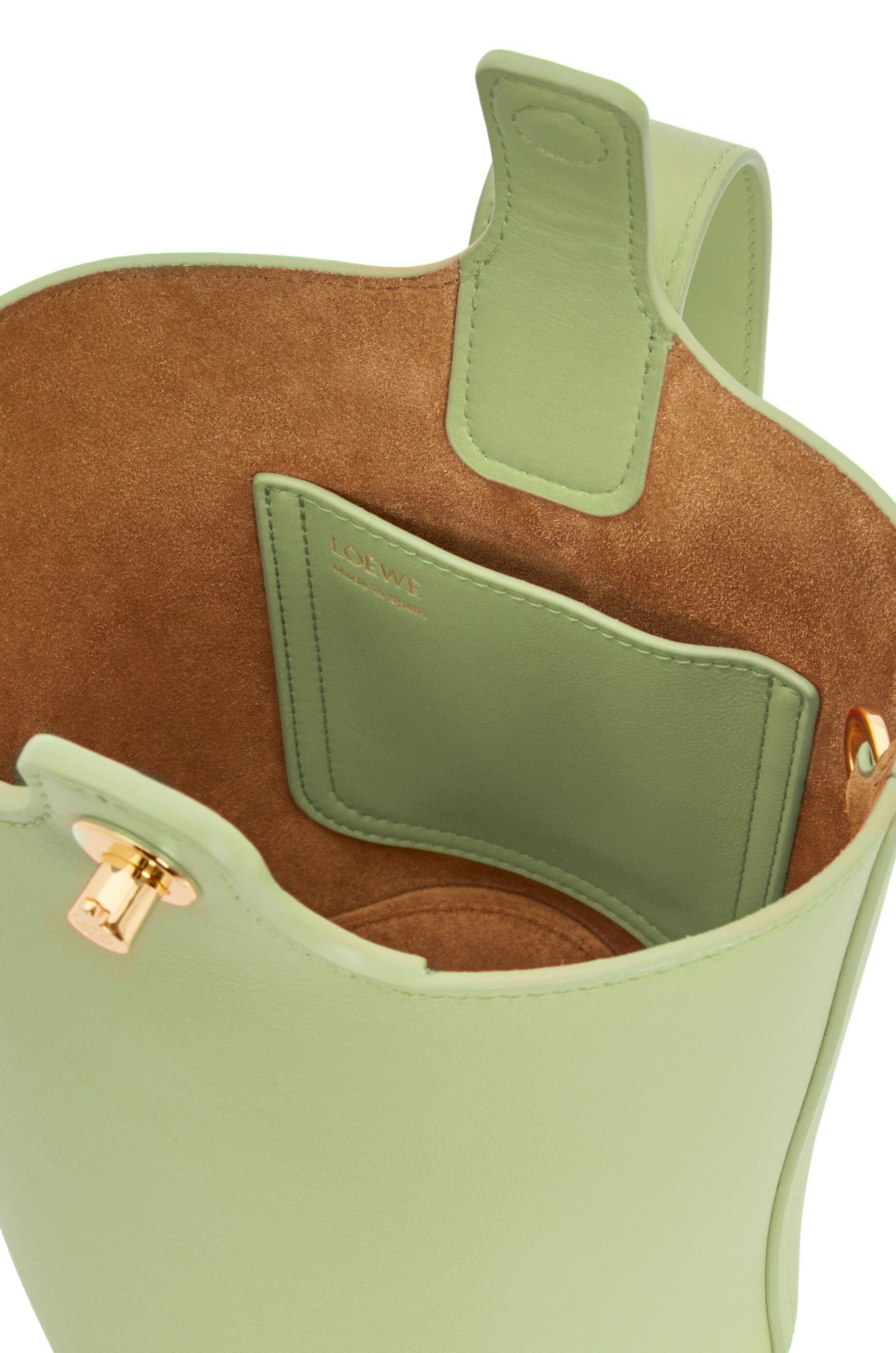 Loewe o1in1g0426 Size: OS/ Mini Pebble Bucket Bag in Light Pear Size ONE SIZE - 6 Thumbnail