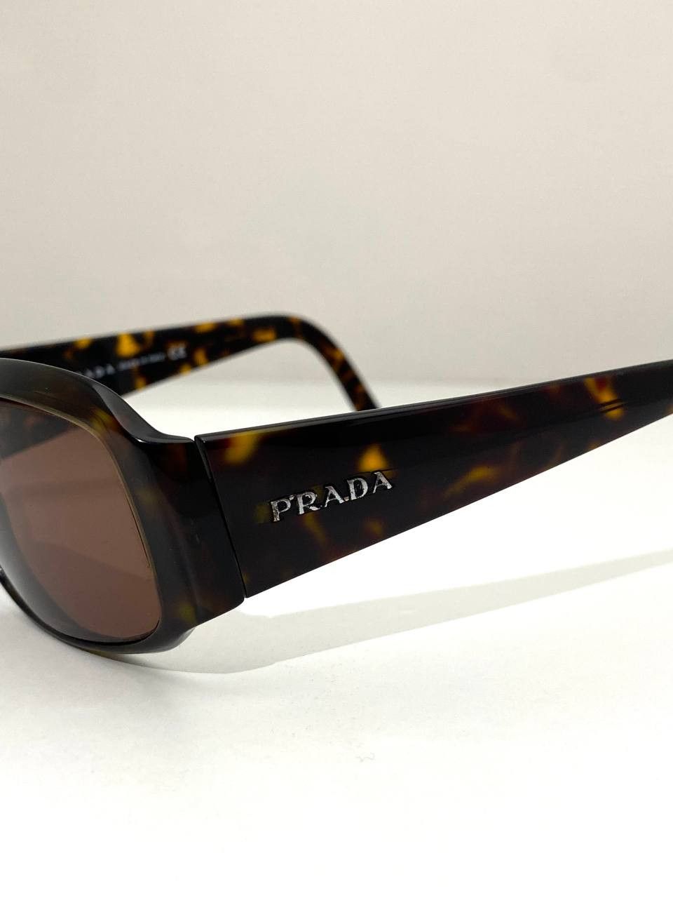 Prada Prada Logo Retro Chunky SPR 12H Sunglasses Vintage Y2K Size ONE SIZE - 8 Thumbnail
