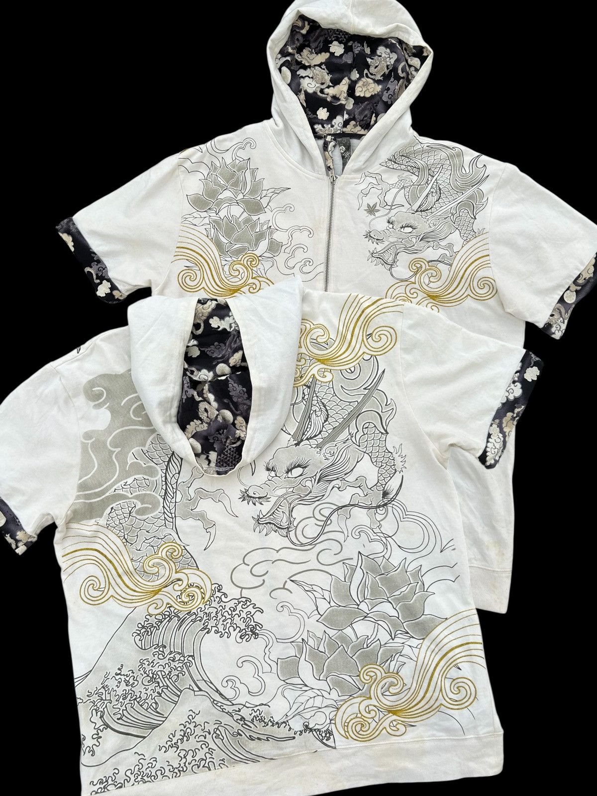 Kapital Karakuri Tamashii inspired Japanes Tradisional Dragon Hoodie Size US L / EU 52-54 / 3 - 1 Thumbnail