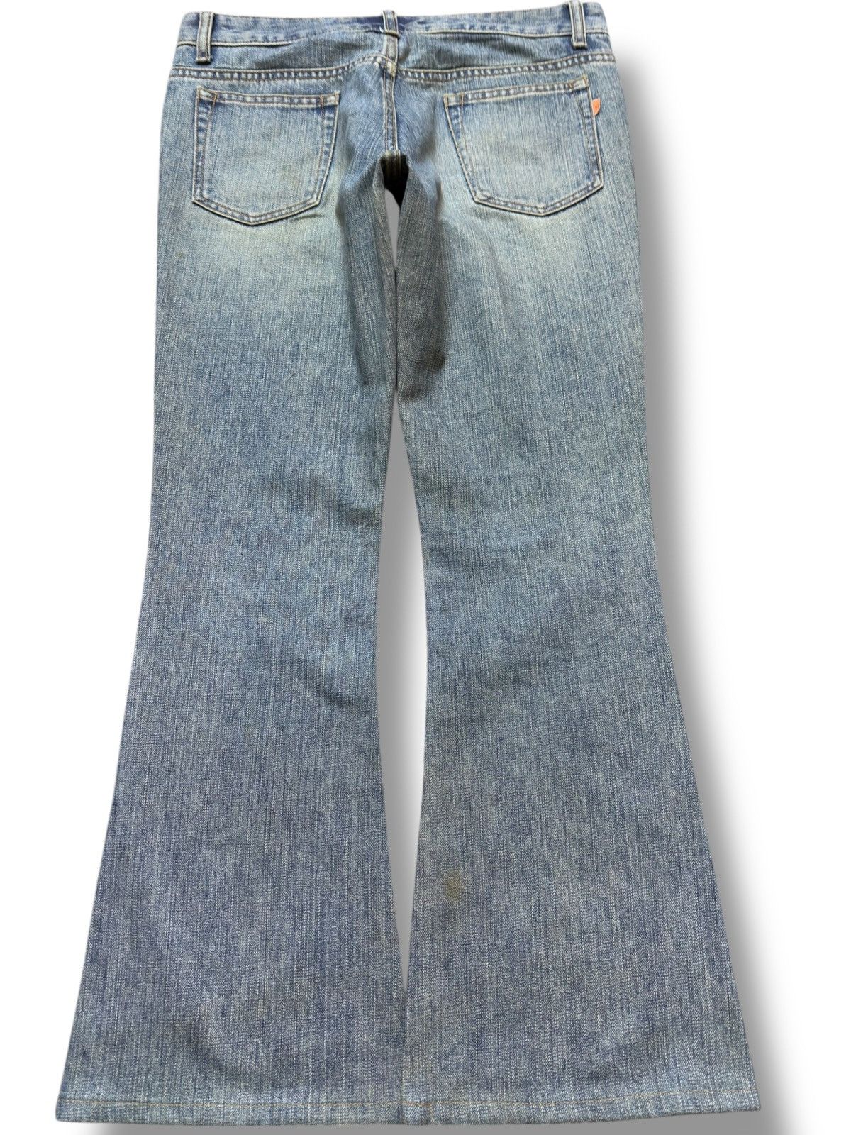 Le Grande Bleu (L.G.B.) Vintage Sweet Camel Flare Faded Denim Size US 31 - 5 Thumbnail