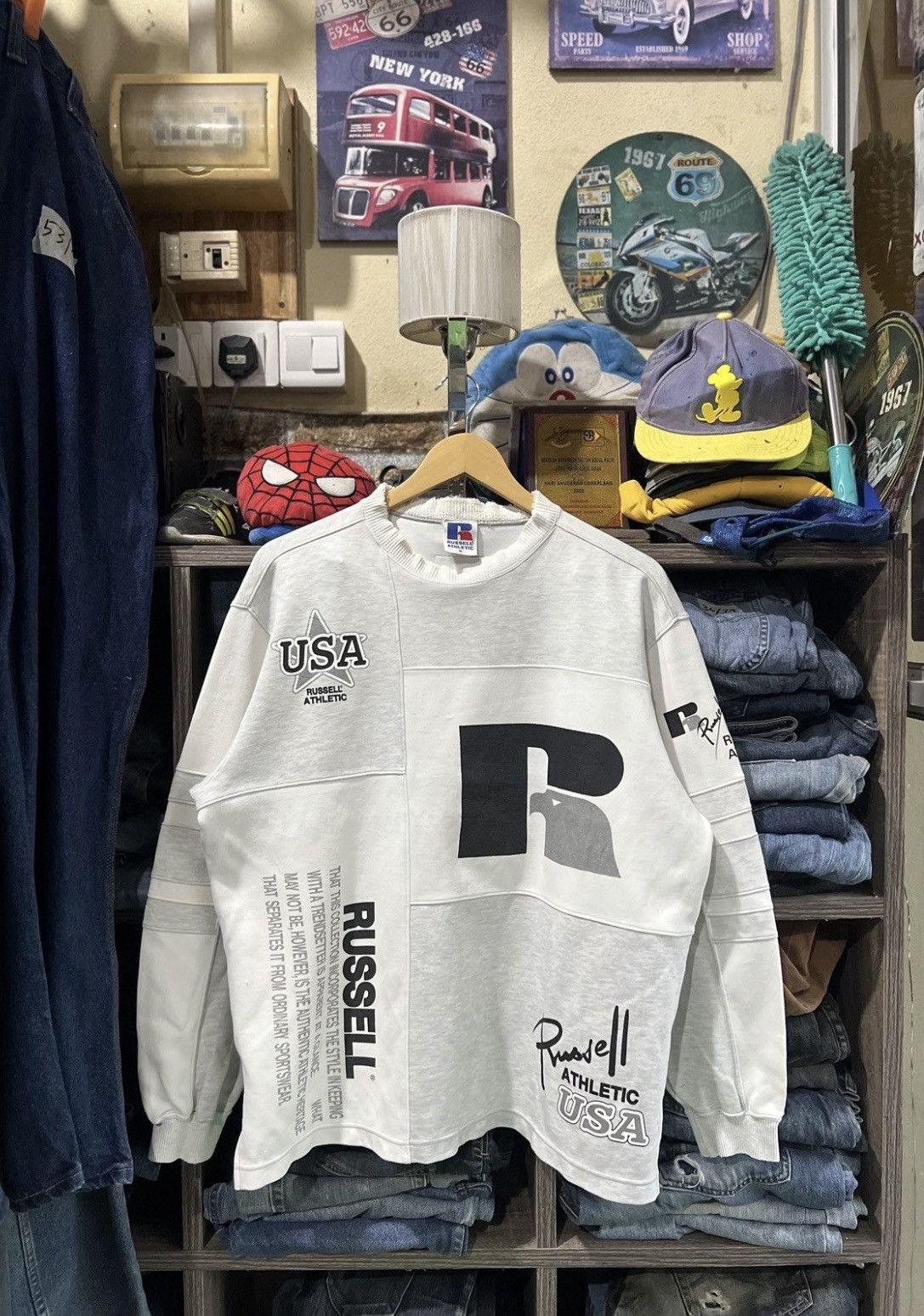 Russell Athletic 🔥Vintage Distressed Russell Athletic Crewneck Sweatshirt Size US M / EU 48-50 / 2 - 2 Thumbnail
