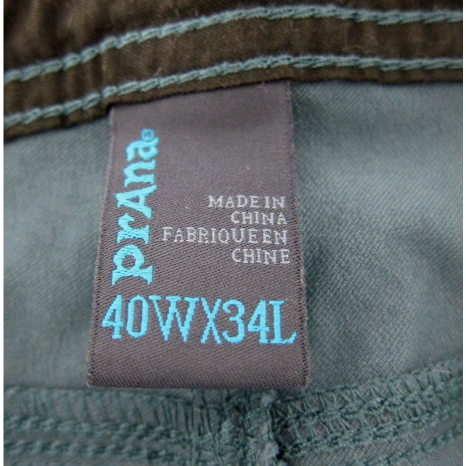 Prana PrAna Blue Nylon Stretch Movement Hike Travel Work Cargo Chino Pant Men 40 X 30 Size US 40 / EU 56 - 5 Thumbnail