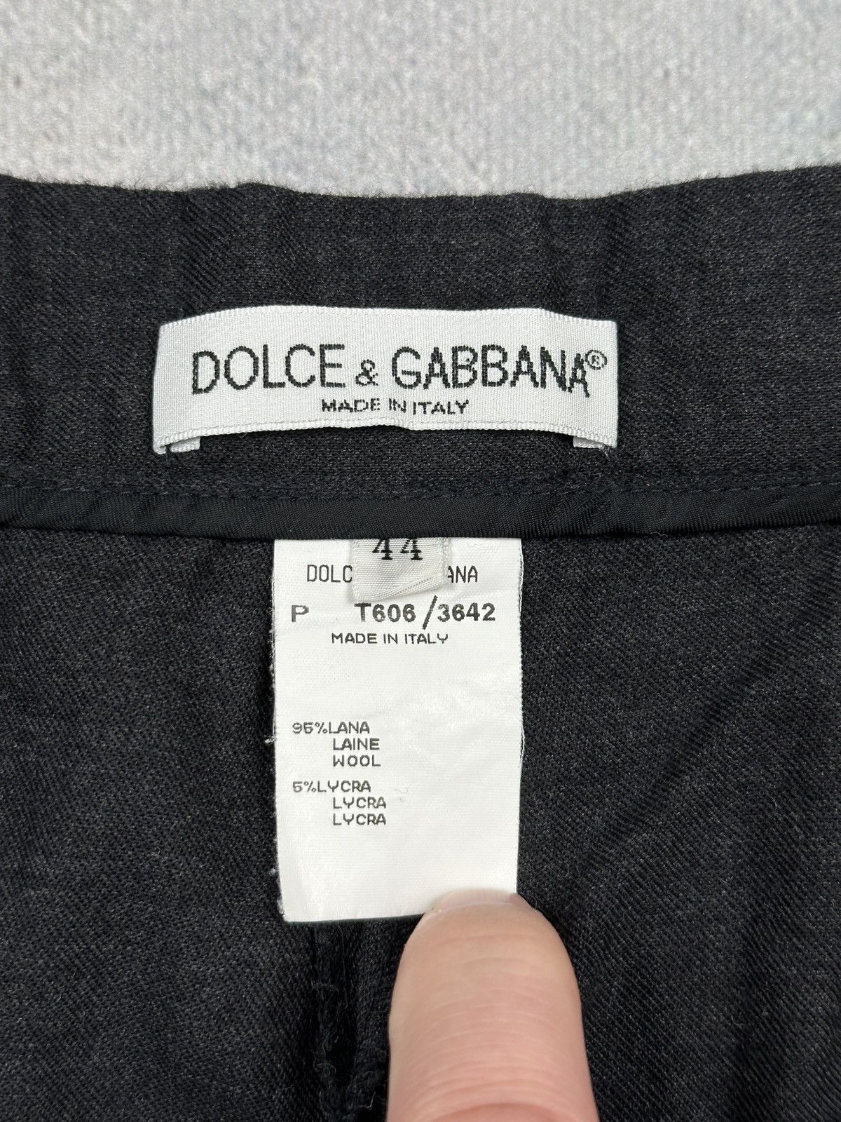 Dolce & Gabbana Vintage Dolce & Gabbana Wool Straight Trousers Made in Italy Size US 30 / EU 46 - 7 Thumbnail