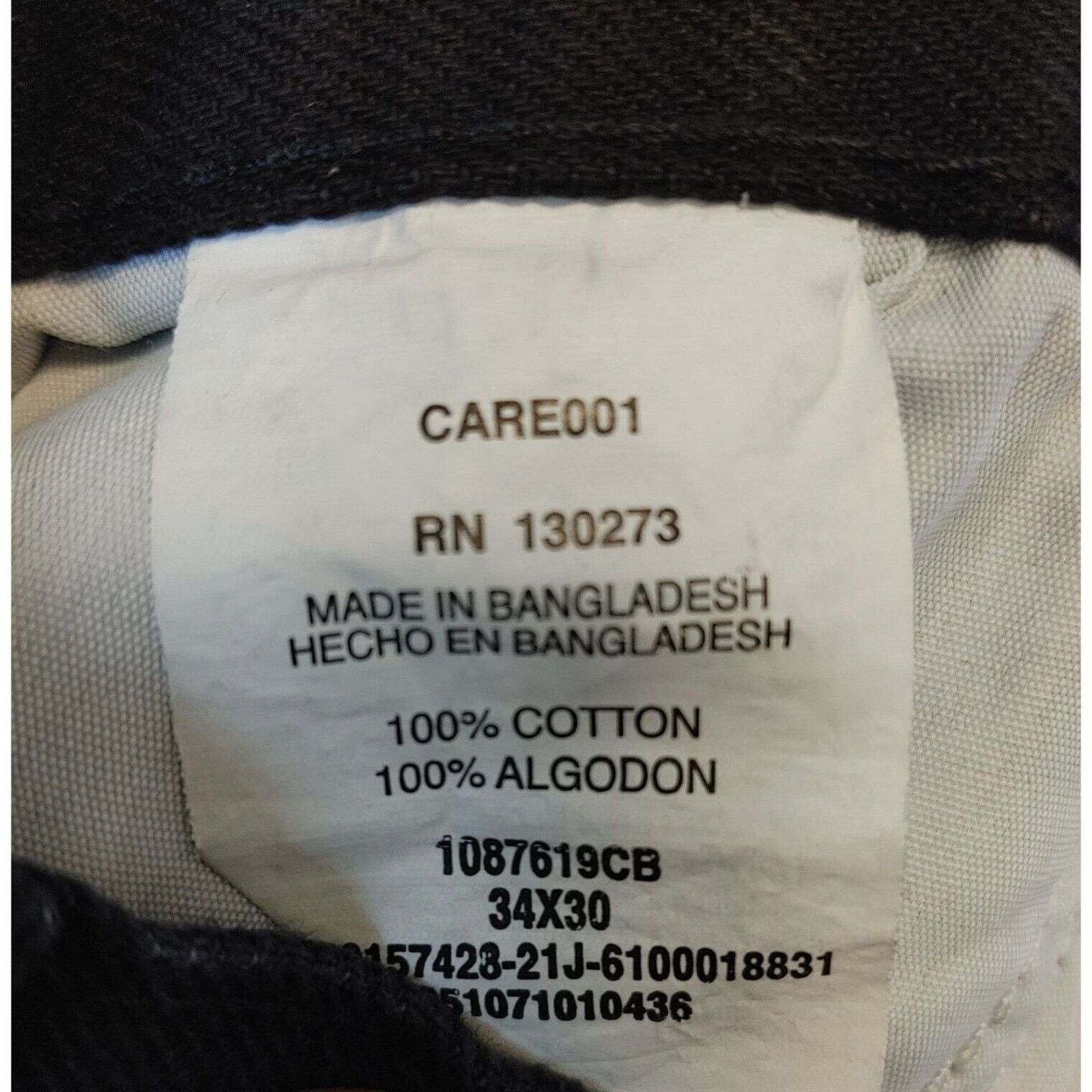 Rustler Rustler Men's Black Straight Leg Denim Jeans 34 x 30 Size US 34 / EU 50 - 2 Thumbnail