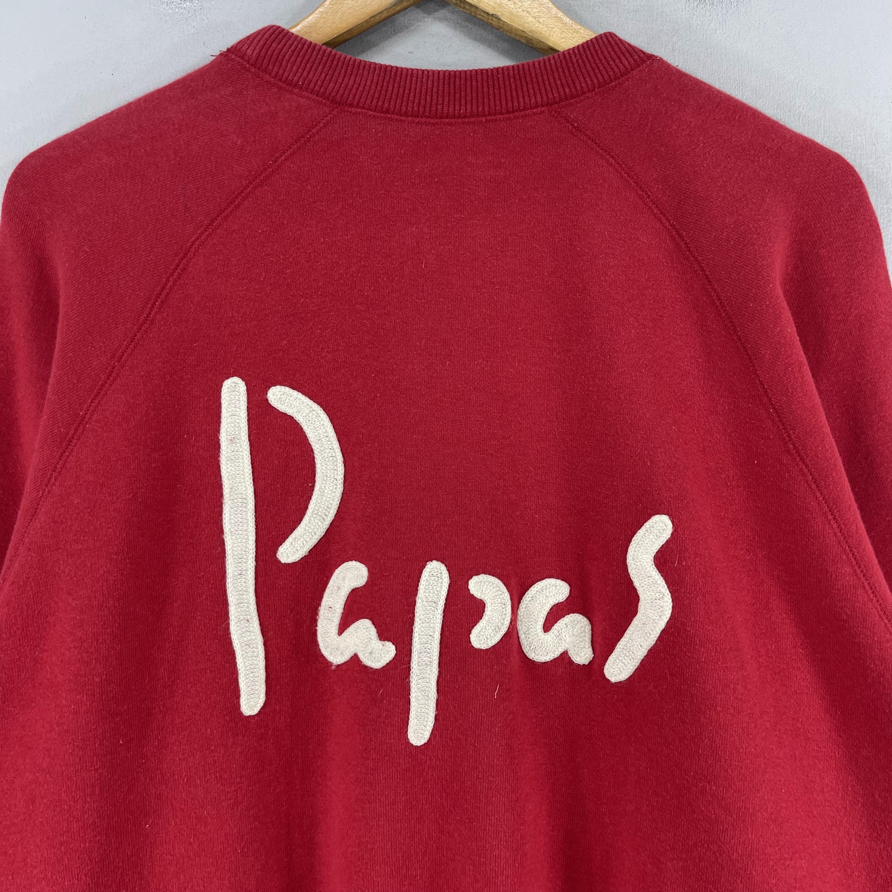 Japanese Brand × Vintage Vintage 90s PAPAS Maniere De Heming Crewneck Sweatshirt Size US L / EU 52-54 / 3 - 7 Thumbnail