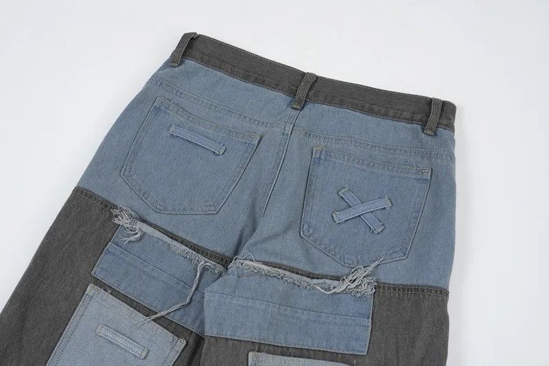 Japanese Brand × Vintage Streetwear Baggy Multi Pockets Jeans Trousers y2k Size US 32 / EU 48 - 10 Thumbnail