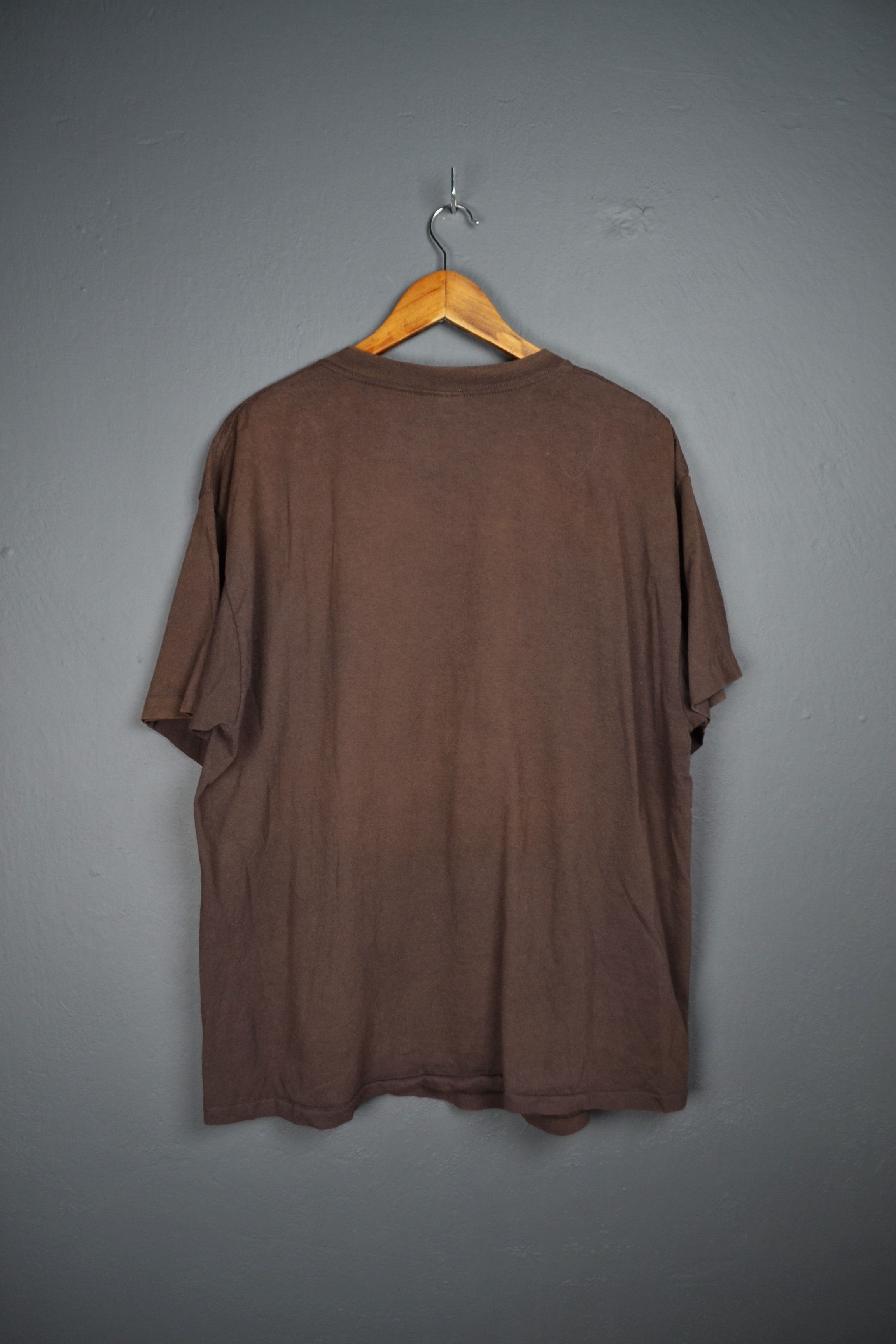 Band Tees Indiana Jones Single Stitch Map 90s AOP Brown Shirt XL Size US XL / EU 56 / 4 - 8 Thumbnail