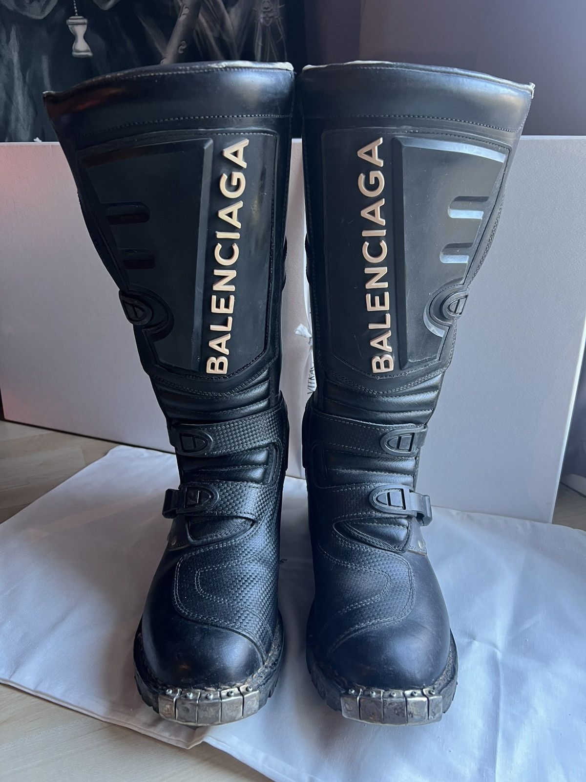 Balenciaga W23 Biker Boots | Grailed