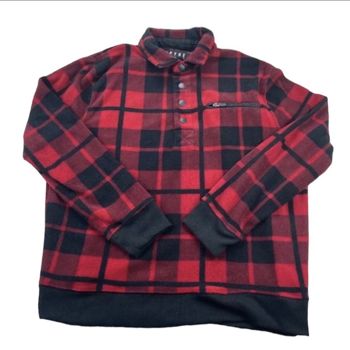 Empyre Empyre Red Black Plaid Sweater Sweatshirt Relax Fit S Size US S / EU 44-46 / 1 - 1 Thumbnail