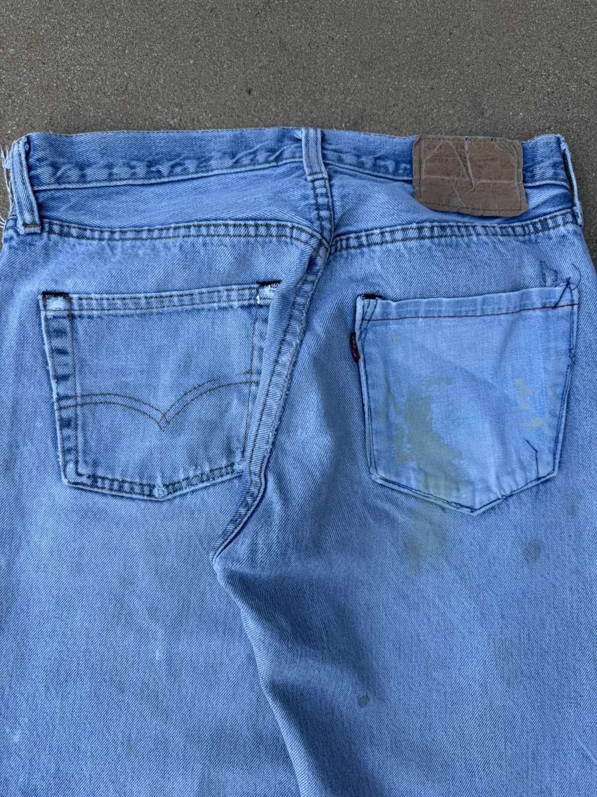 Levi's × Vintage Vtg 80s Levi’s 501xx Redline Selvedge Distressed Jeans 29x30 Size US 29 - 8 Thumbnail