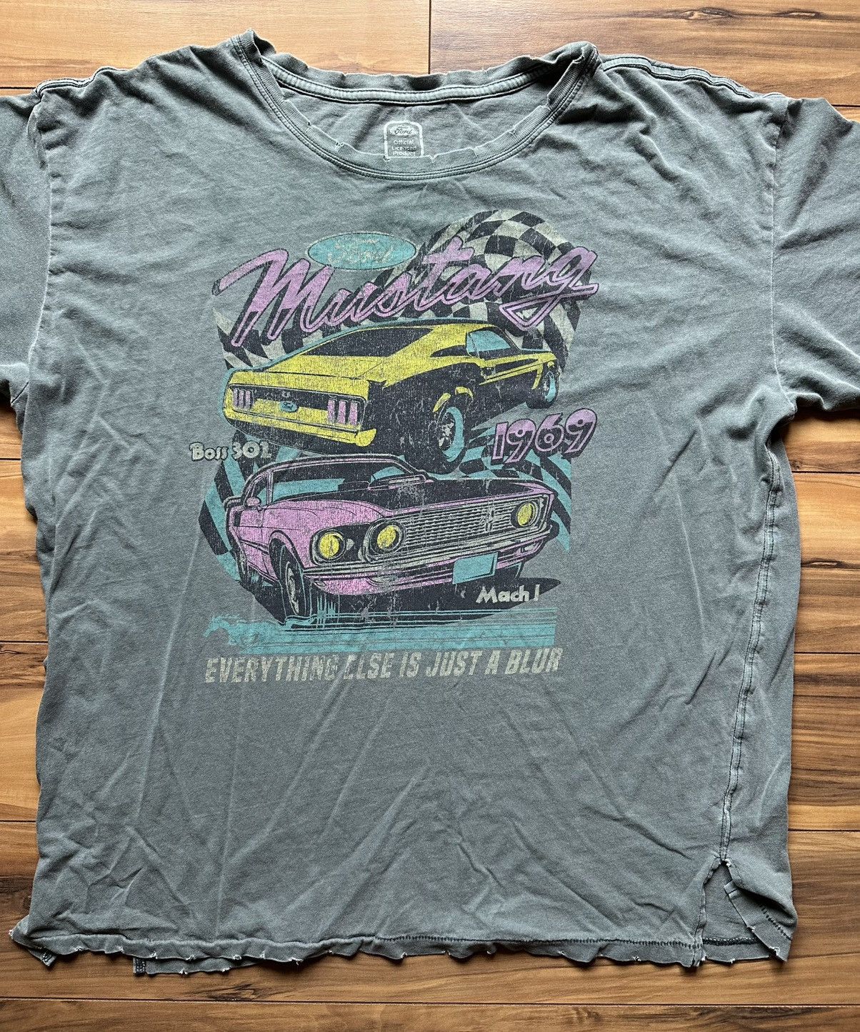 Vintage Ford Mustang 1969 Short Sleeve Tee Size M / US 6-8 / IT 42-44 - 2 Thumbnail