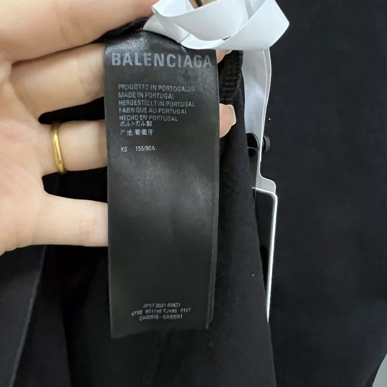 Balenciaga Balenciaga Black collar logo short-sleeved Size US XS / EU 42 / 0 - 4 Thumbnail