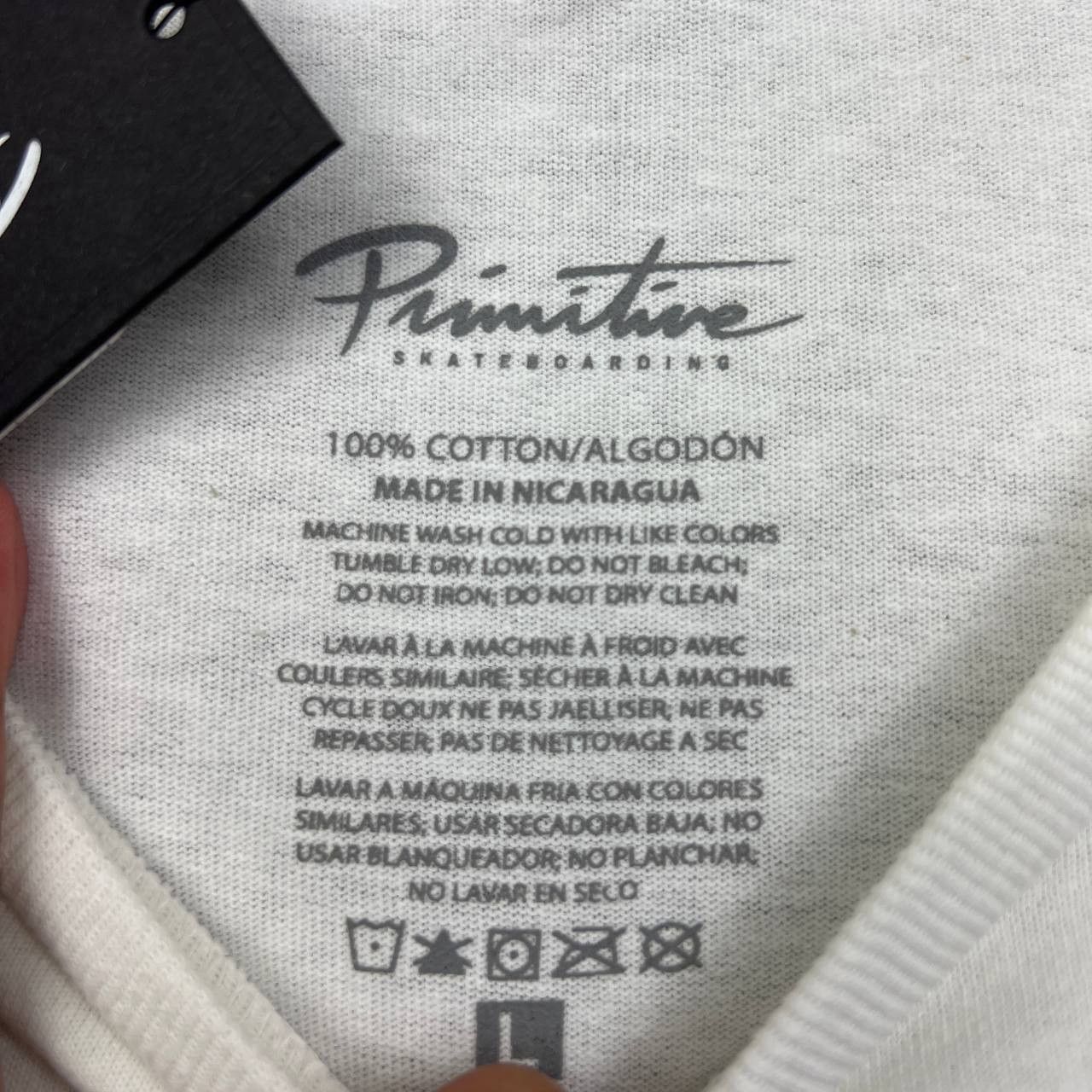 Primitive Primitive Skateboarding Shirt Men Large White Cotton New Size US L / EU 52-54 / 3 - 5 Thumbnail