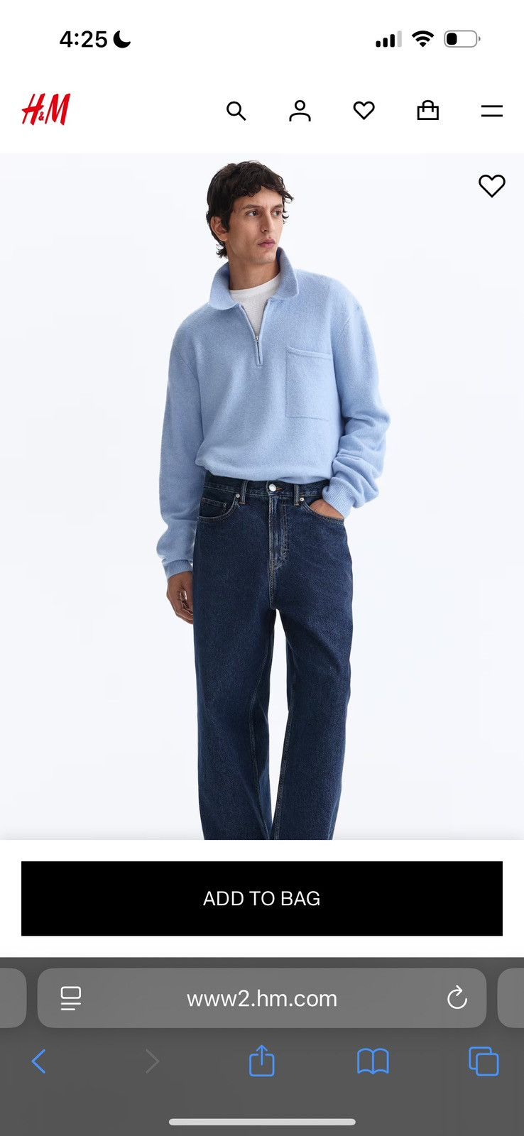 H&M Polo knit sweater Size US M / EU 48-50 / 2 - 2 Thumbnail